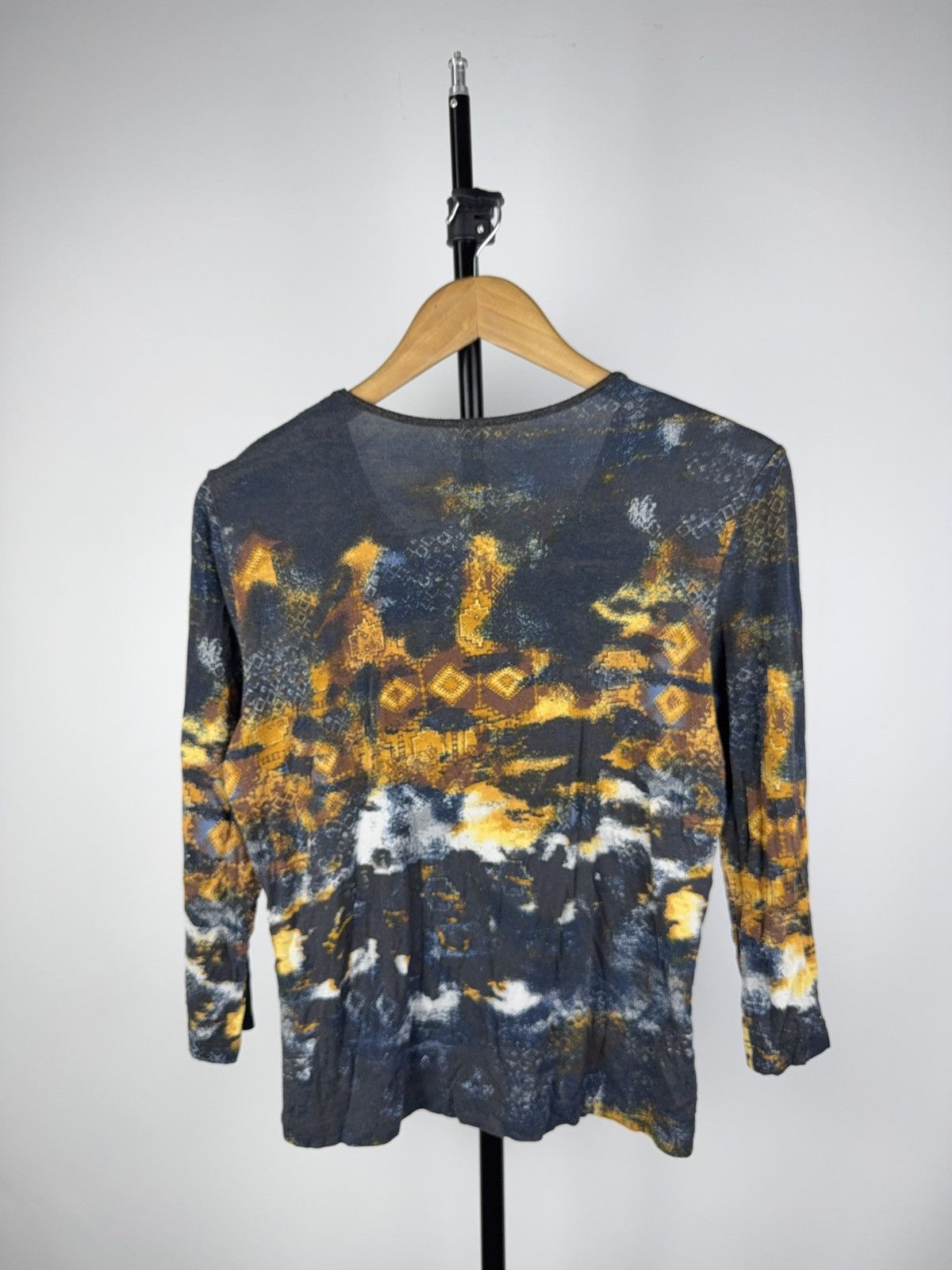 Other Psychedelic Mesh Top – Gaultier Style Abstract Grunge Print Size M / US 6-8 / IT 42-44 - 3 Thumbnail