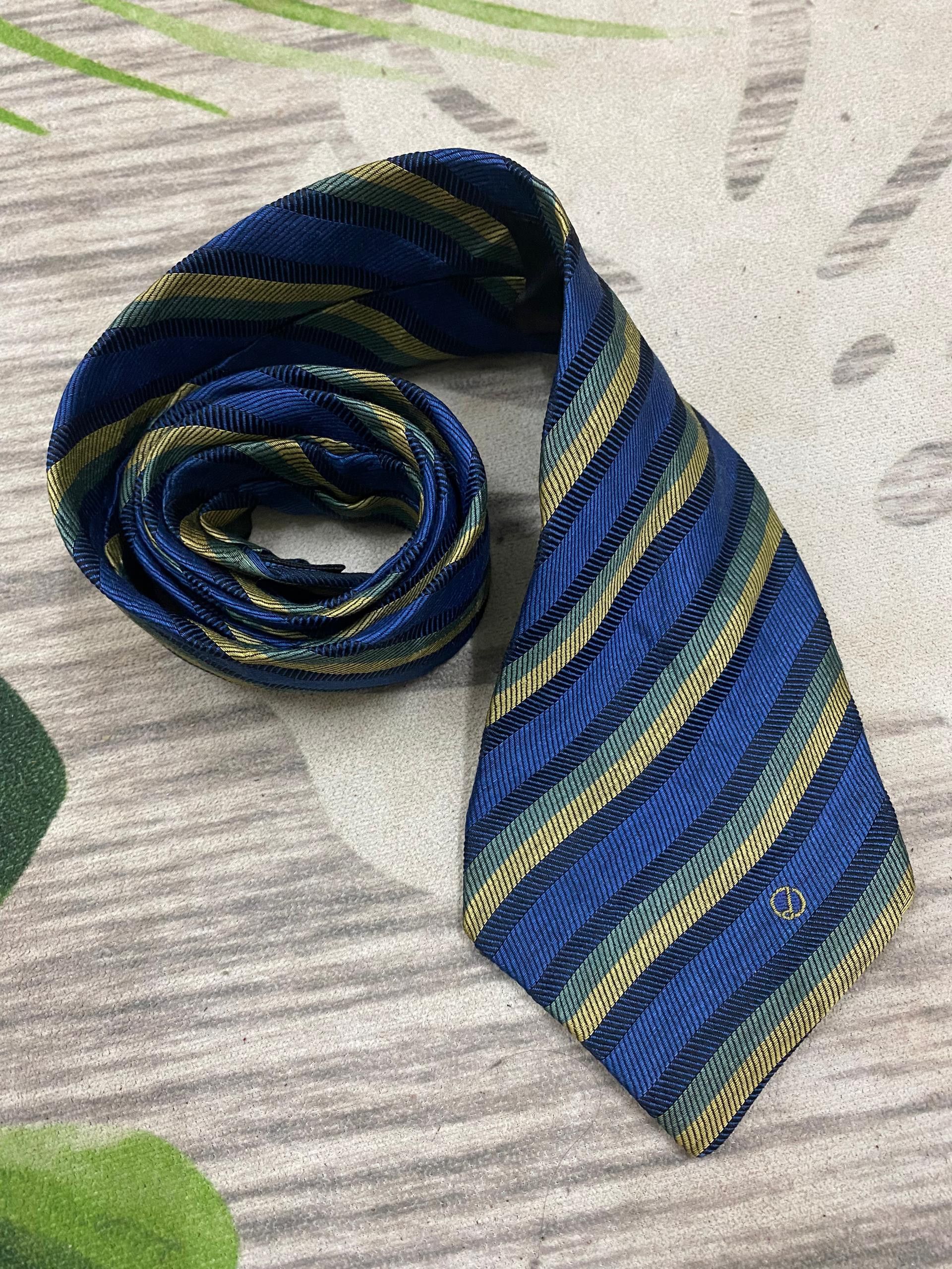 Alfred Dunhill Dunhill Stripe blue design neck tie single logo Size ONE SIZE - 3 Thumbnail