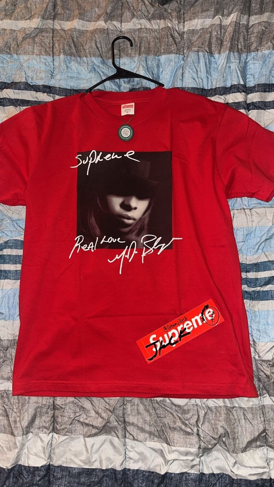 SUPREME（シュプリーム）\"Real Love“Mary J.Blige Tee グレー M Supreme Mary J. Blige Real Love T-shirt Size M | eBay