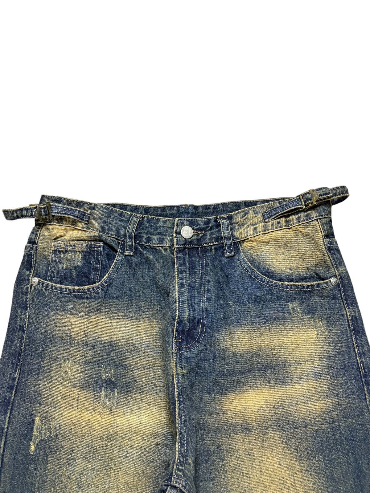 Japanese Brand Vintage Japanese Brand Rusty Wash Adjustable Baggy Jeans Size 32" / US 10 / IT 46 - 4 Thumbnail