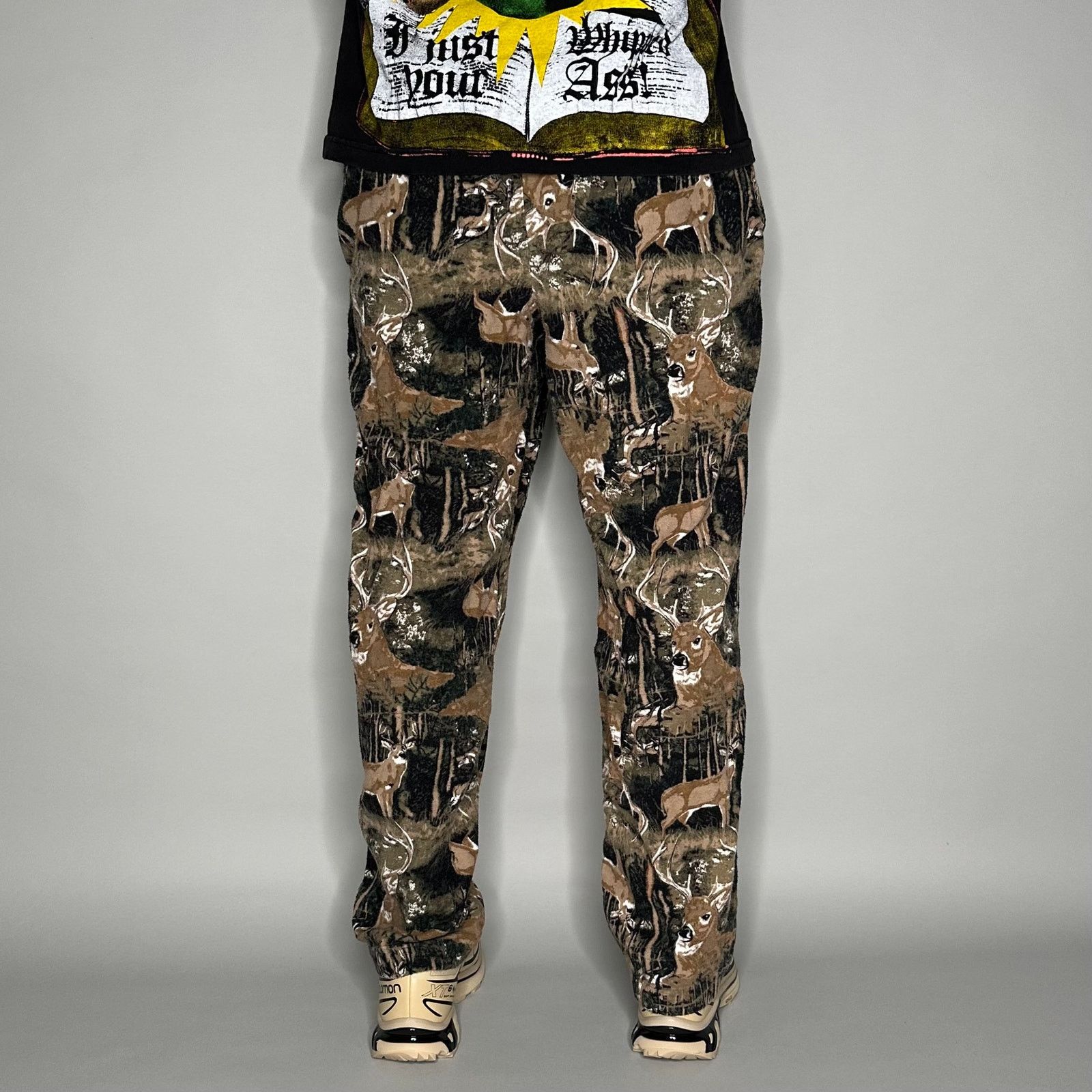 Saddlebred Vintage 90s Hunting Camo Sweatpants Mens M Baggy Wide Leg Size US 32 / EU 48 - 3 Thumbnail