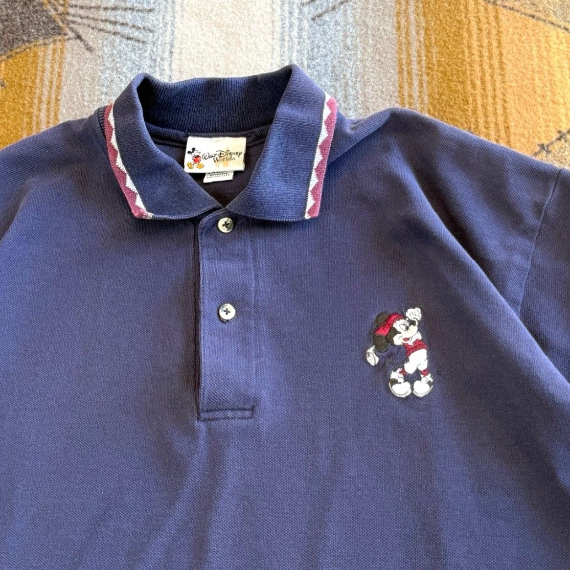 Disney VINTAGE Disney Mickey Mouse Golf Polo Shirt Short Sleeve Blue Embroidered 90s Mens L"} Size US L / EU 52-54 / 3 - 4 Thumbnail