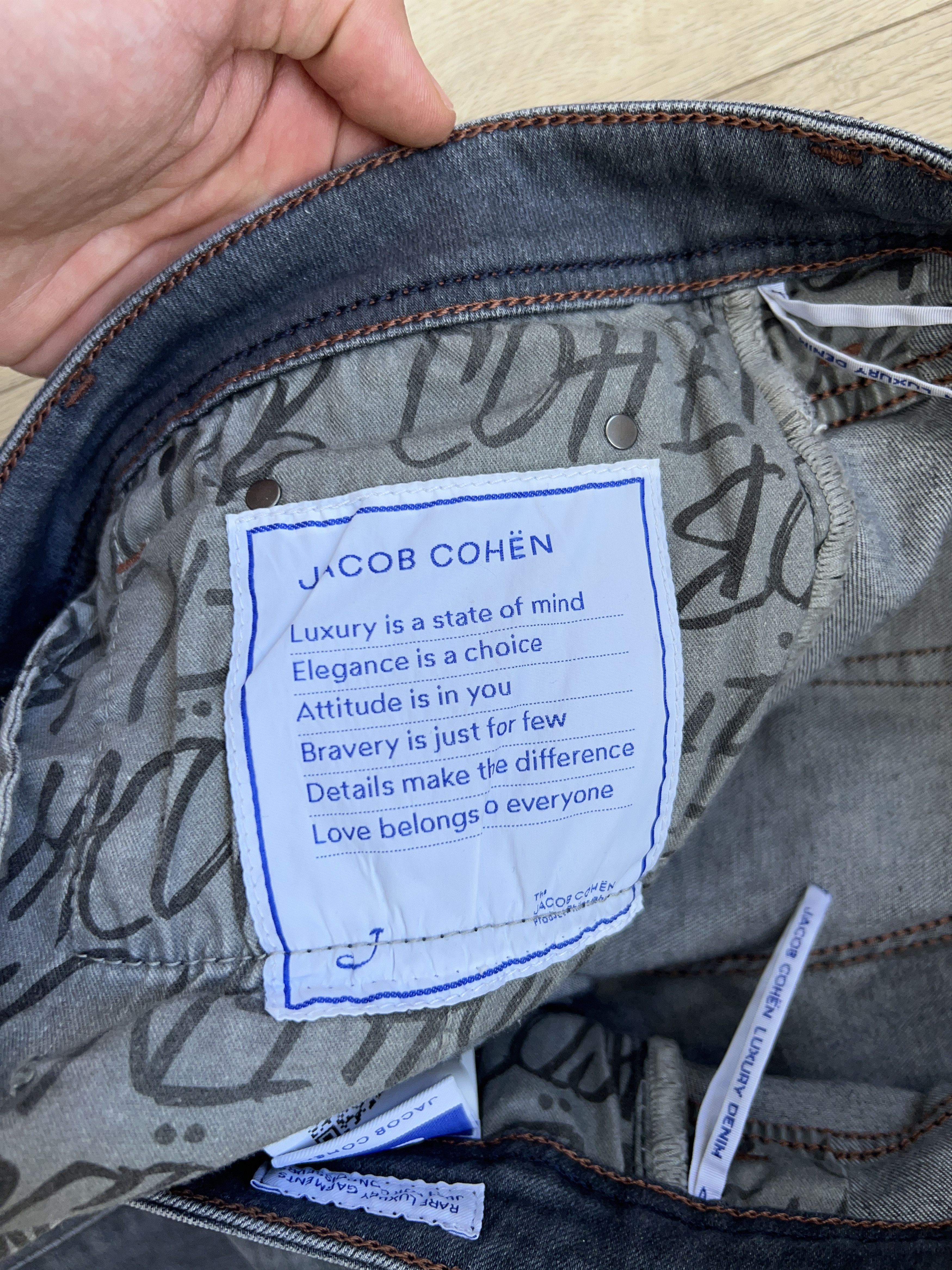 Designer × Jacob Cohen JACOB COHEN Bard Grey Cotton Elastane Jeans Pants Trousers Size US 36 / EU 52 - 16 Thumbnail