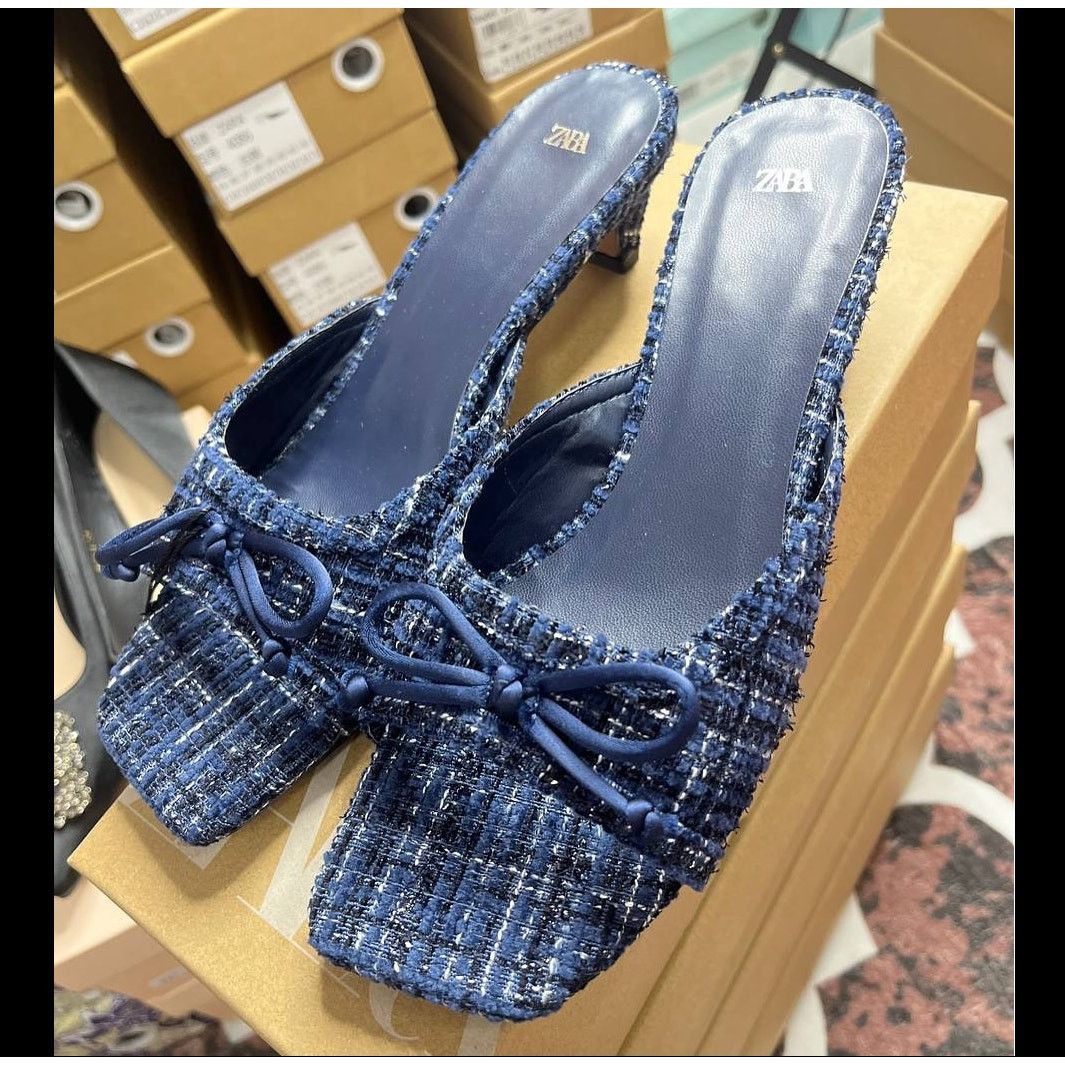 Zara RARE!!! ZARA Tweed Kitten Heels NWT Size US 9 / IT 39 - 1 Thumbnail