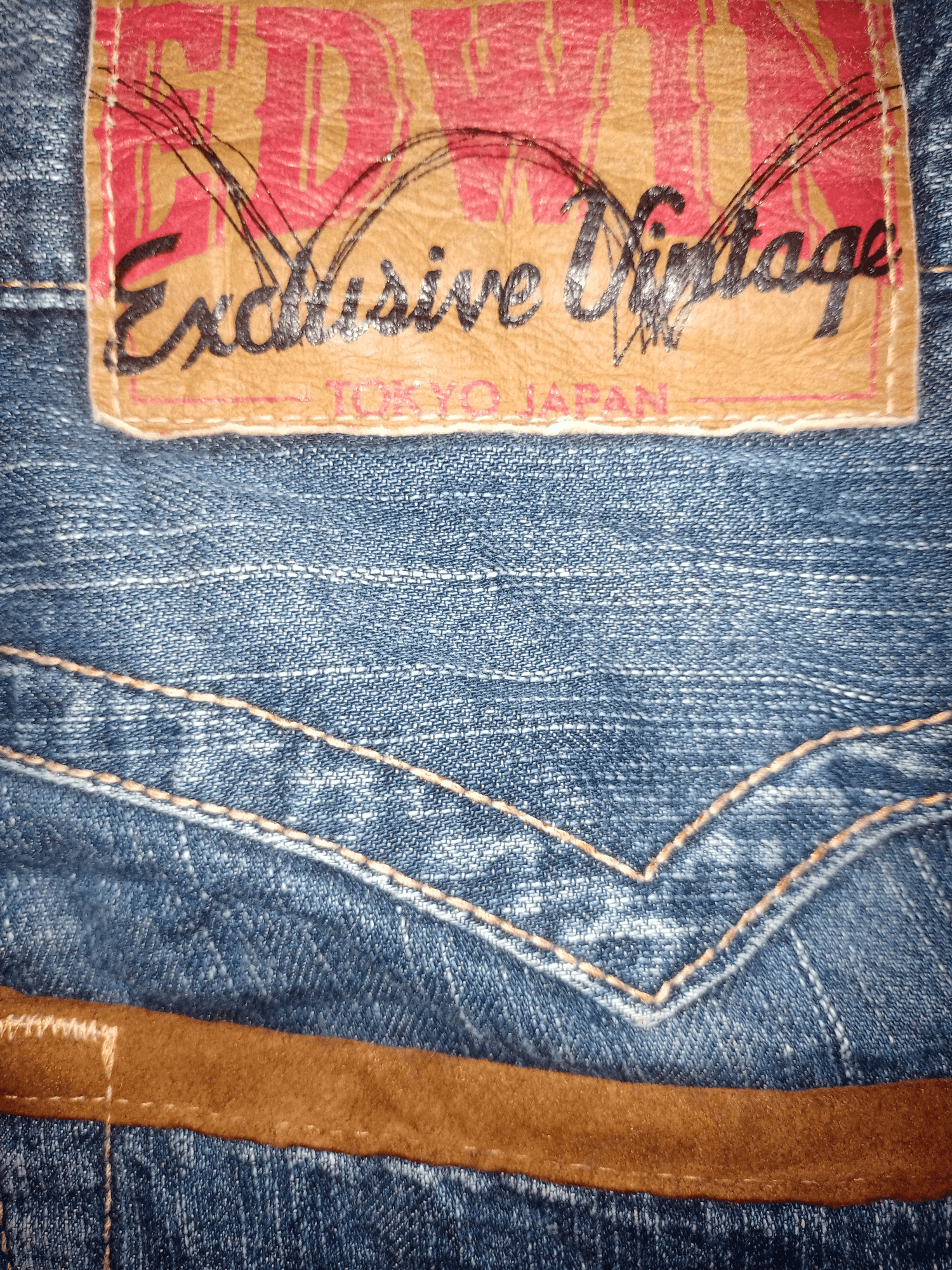 Edwin Exclusive Vintage Edwin XV Mud Wash Distressed Baggy Jeans Size US 34 / EU 50 - 8 Thumbnail