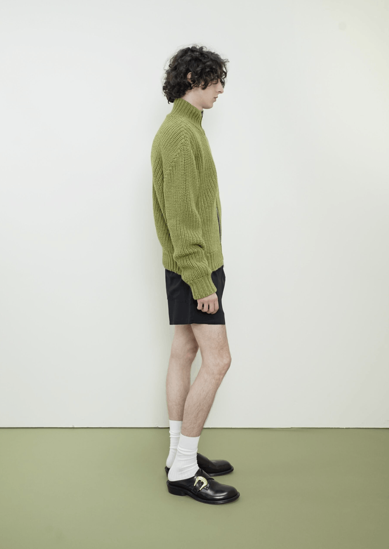 Namacheko NWT SS25 Evan Zip Cardigan in Olive Virgin Wool Size US L / EU 52-54 / 3 - 3 Thumbnail