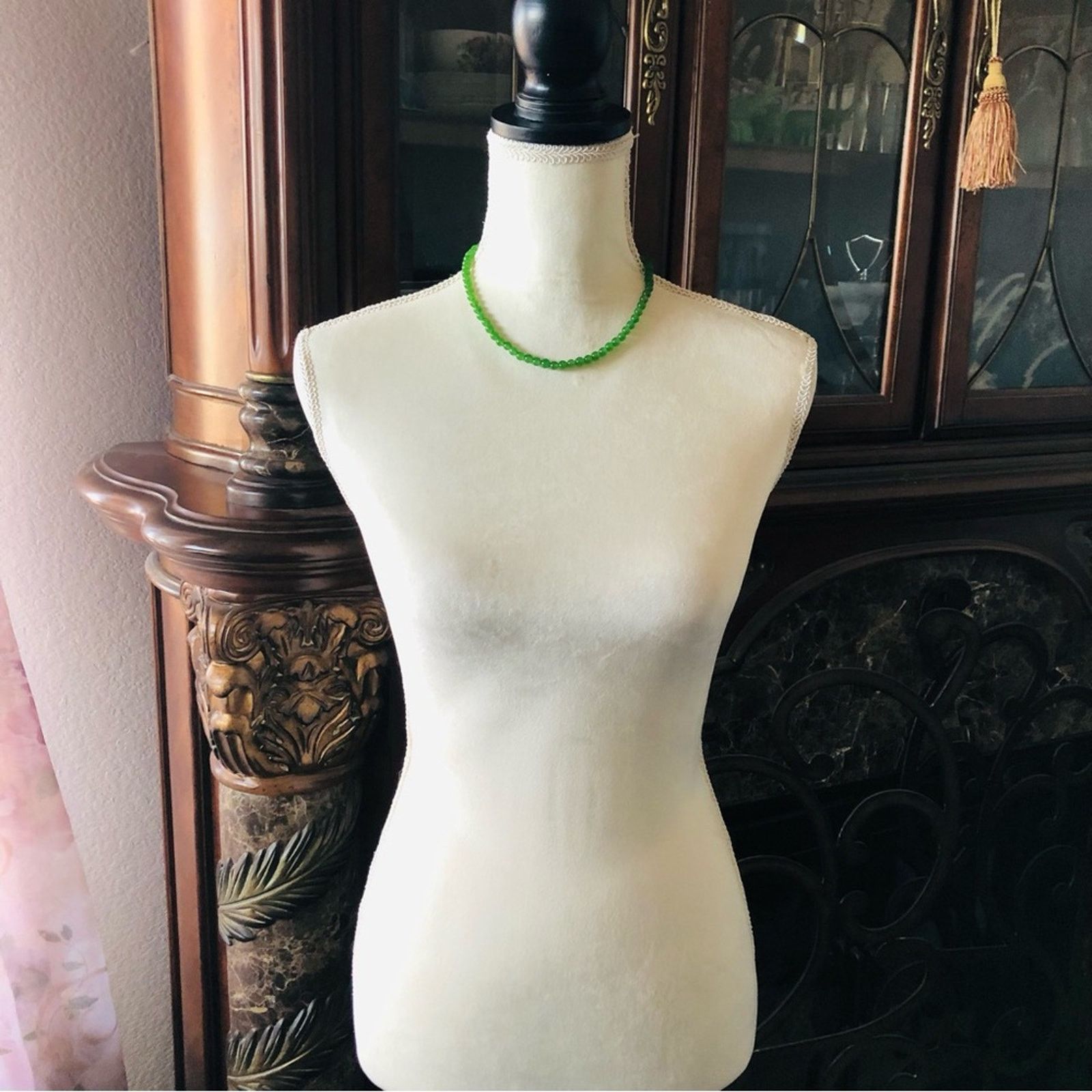 Jewelry Genuine nephrite jade 6mm round bead necklace Size ONE SIZE - 5 Thumbnail