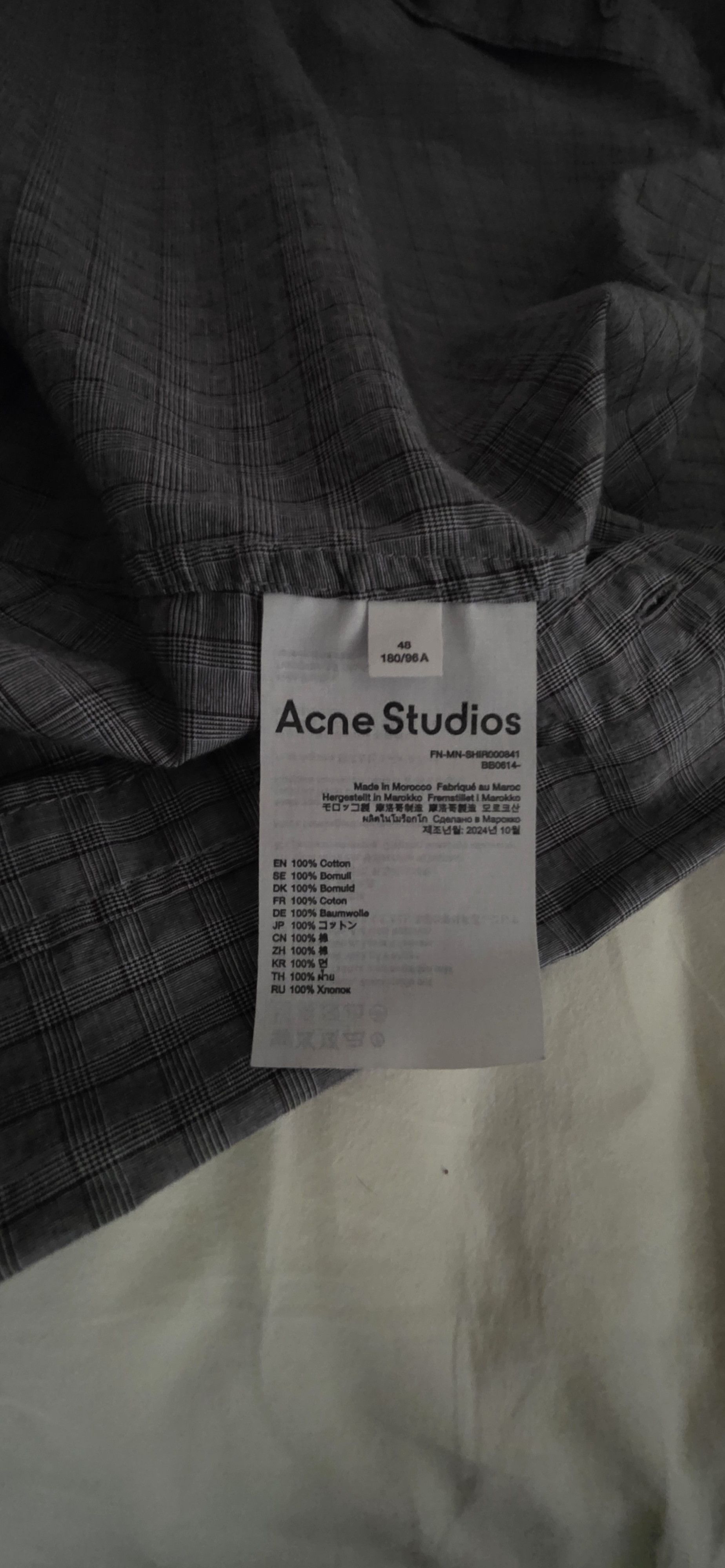 Acne Studios Acne Studios grey button up shirt Size US S / EU 44-46 / 1 - 4 Thumbnail