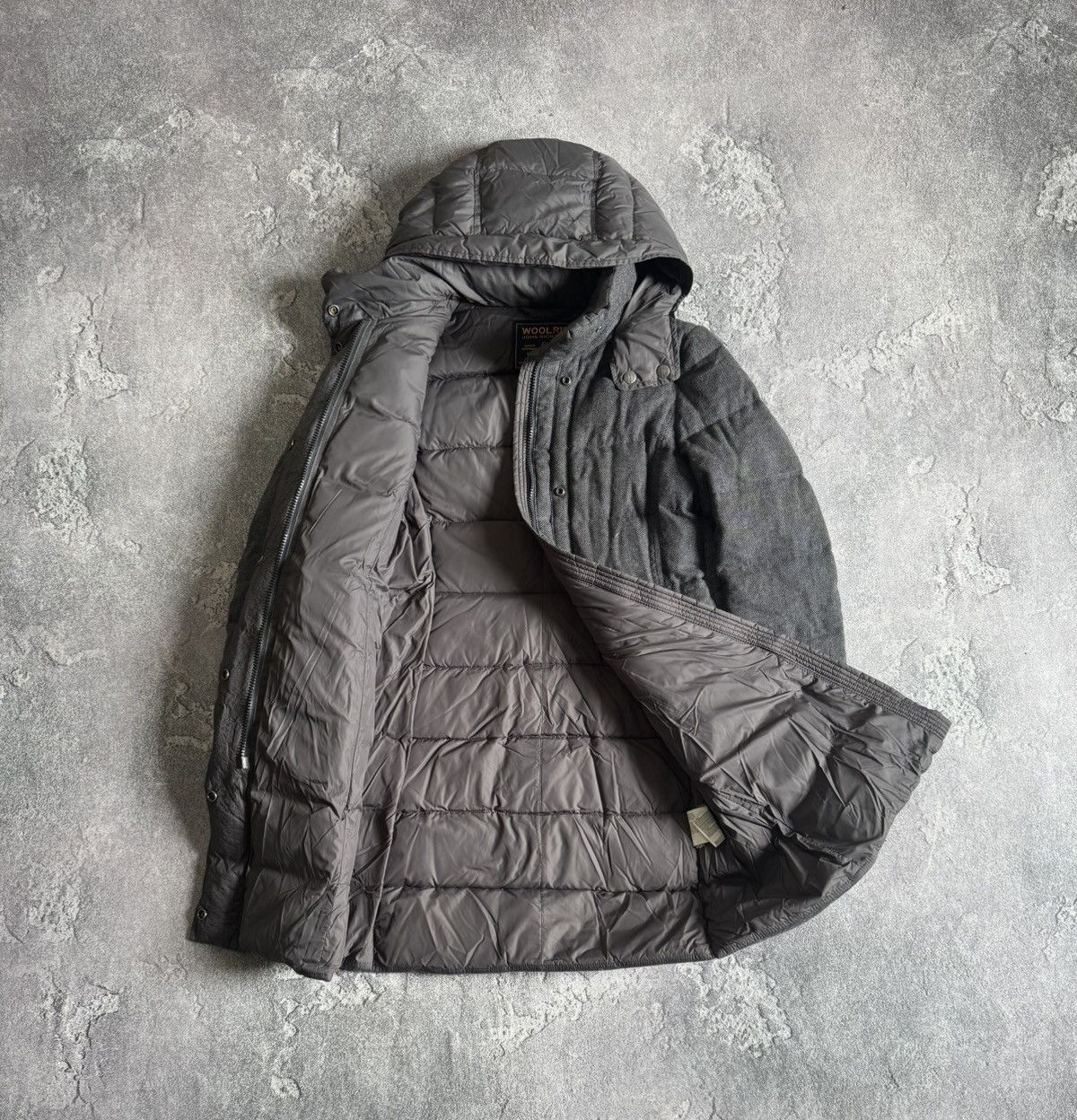 Woolrich Woolen Mills Woolrich S down jacket zip parka coat fur faux hooded Size S / US 4 / IT 40 - 8 Thumbnail