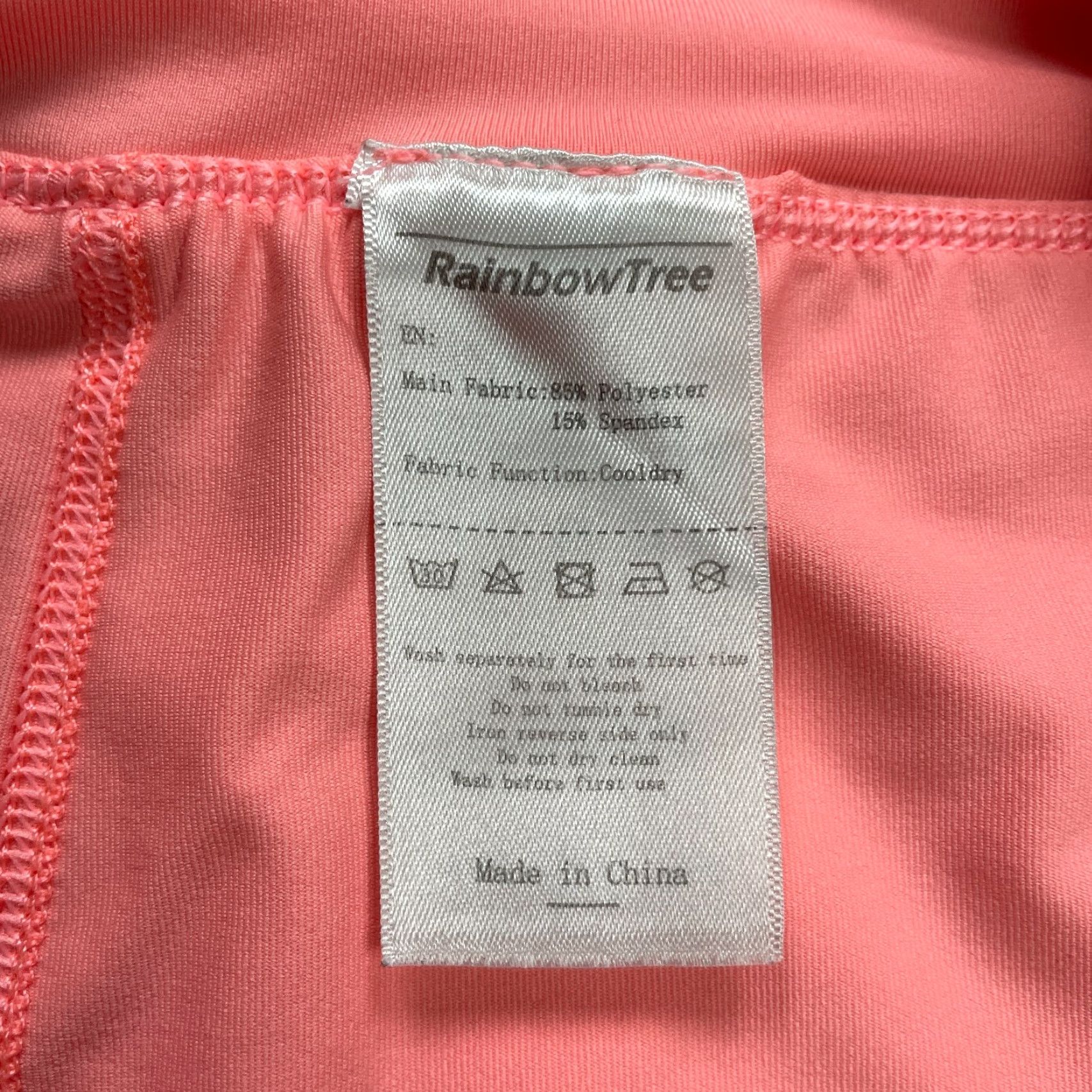 Rainbow Rainbow Tree Skirt Mini Skort Womens L Orange Peach Active A-Line Pleated Tennis Capable Breathable Lightweight Size 36" / US 14 / IT 50 - 5 Thumbnail