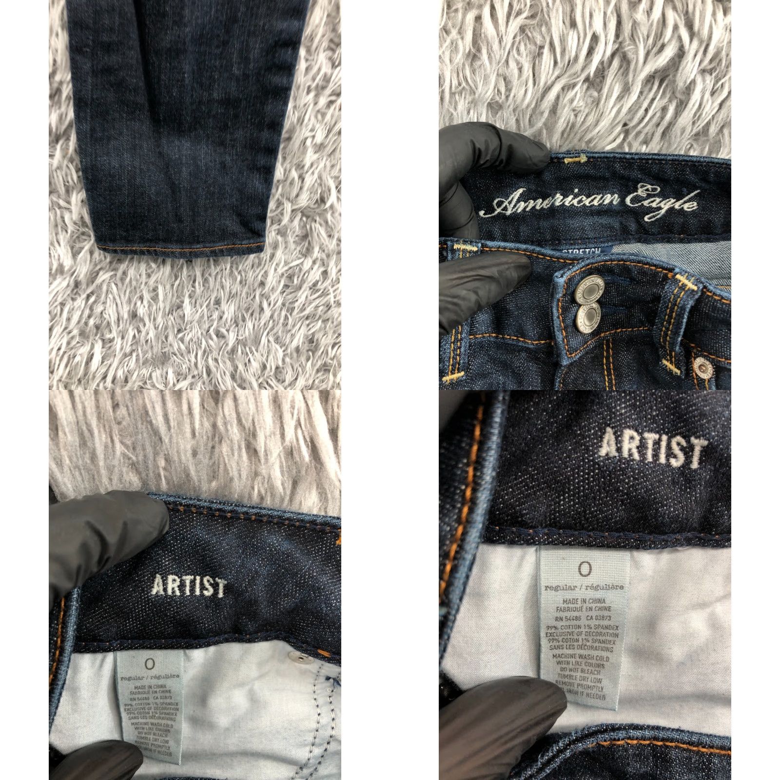 American Eagle Outfitters American Eagle Artist Crop Jeans Womens Size 0 Dark Wash Blue Size 25" / US 0 / IT 36 - 8 Thumbnail
