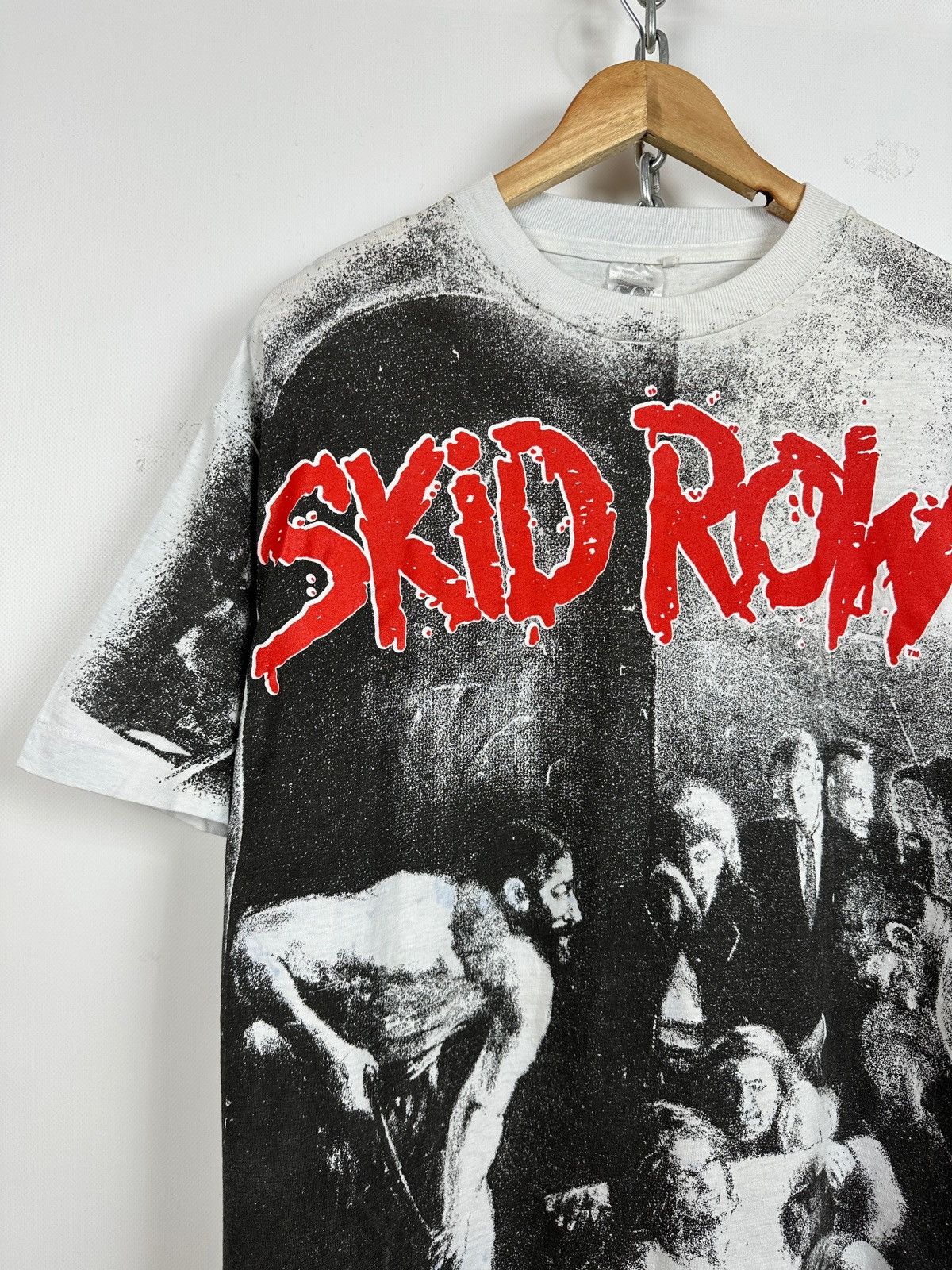 Band Tees 90s Vintage Skid Row Slave To The Grind Band T-Shirt Size US XL / EU 56 / 4 - 5 Thumbnail
