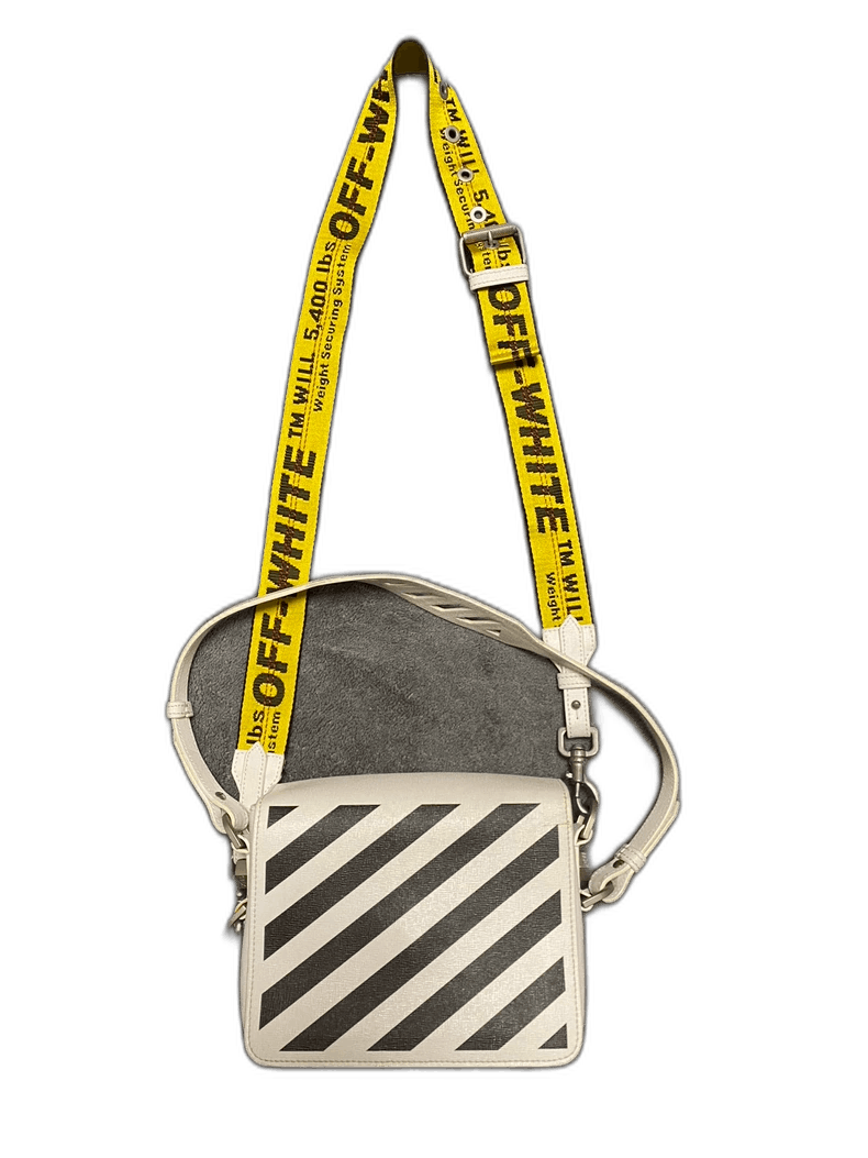 Balenciaga offwhite diagonal stripe small crossbody Size ONE SIZE - 1 Thumbnail
