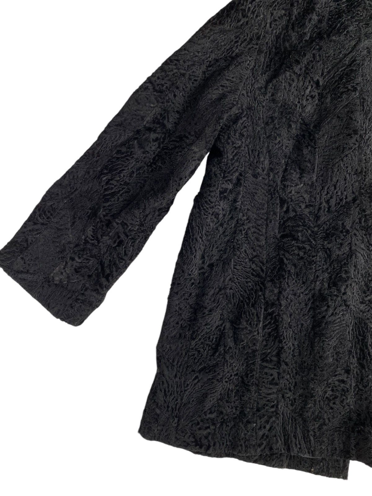 Vintage Vtg Fur Jacket Black Size M / US 6-8 / IT 42-44 - 8 Thumbnail