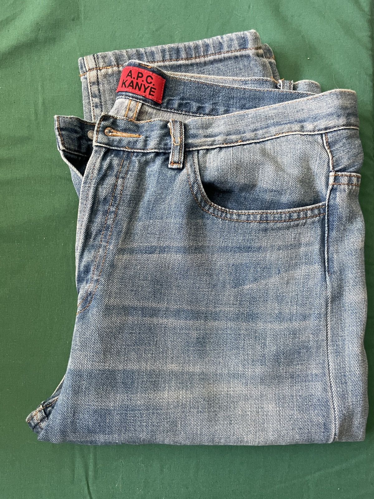 image of A P C x Kanye West Kanye Lightwash Denim in Blue, Men's (Size 30)