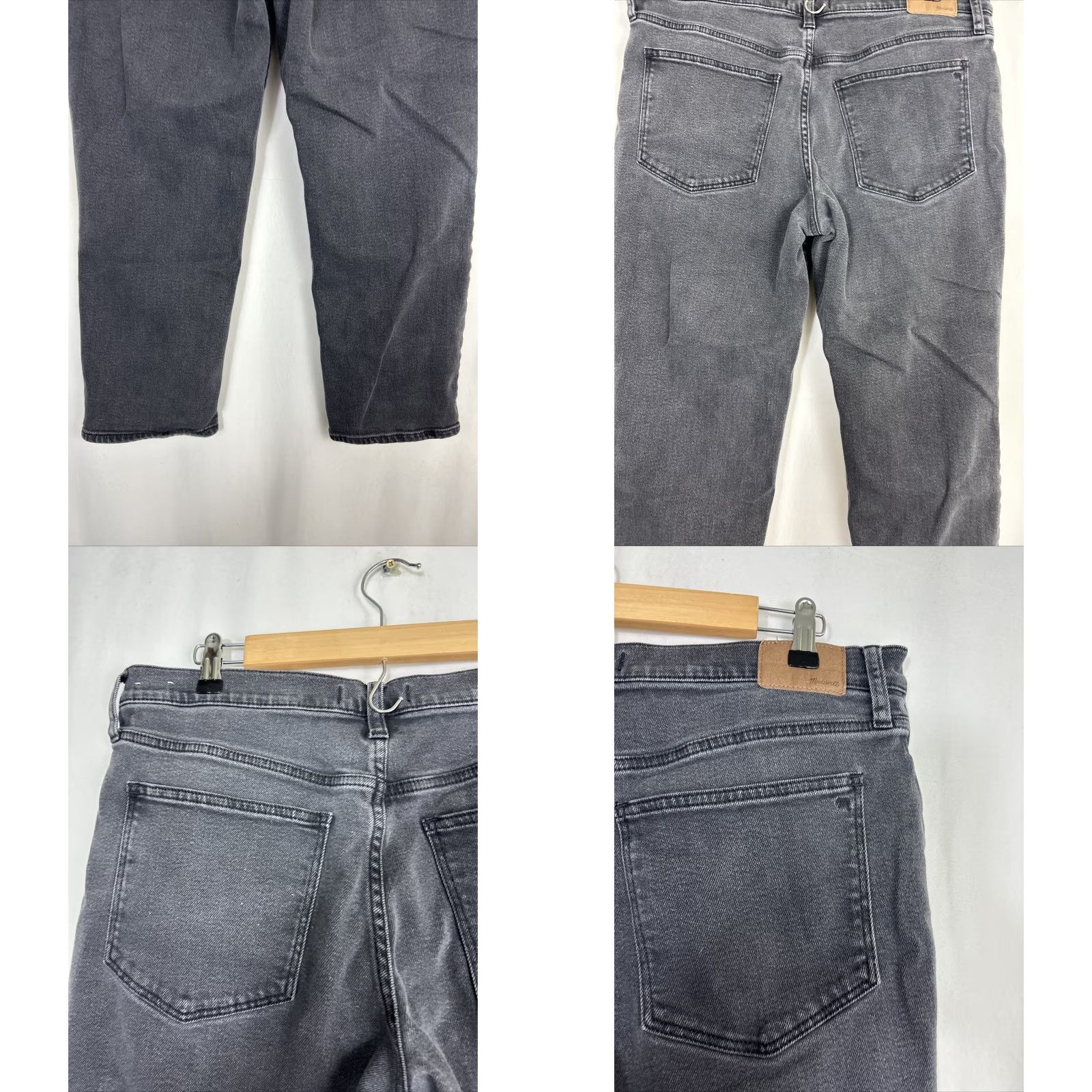 Madewell Madewell Black The Girl Jean Wide Leg Distressed Women Size 31 P 34x24 Cropped Size 24" / US 00 / IT 34 - 8 Thumbnail