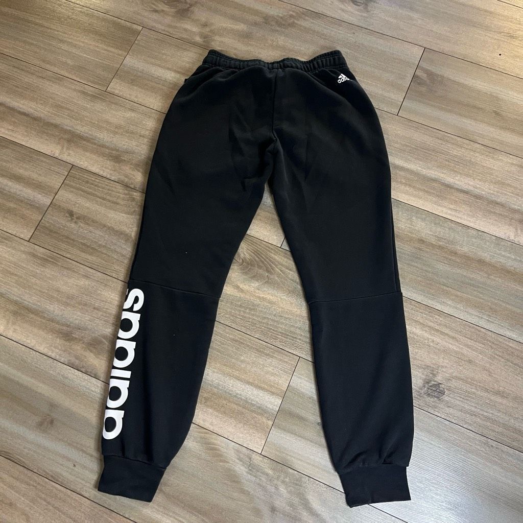 Adidas Adidas Black Athletic Joggers Sweatpants Men Small Bin I-9 Size US 32 / EU 48 - 5 Thumbnail