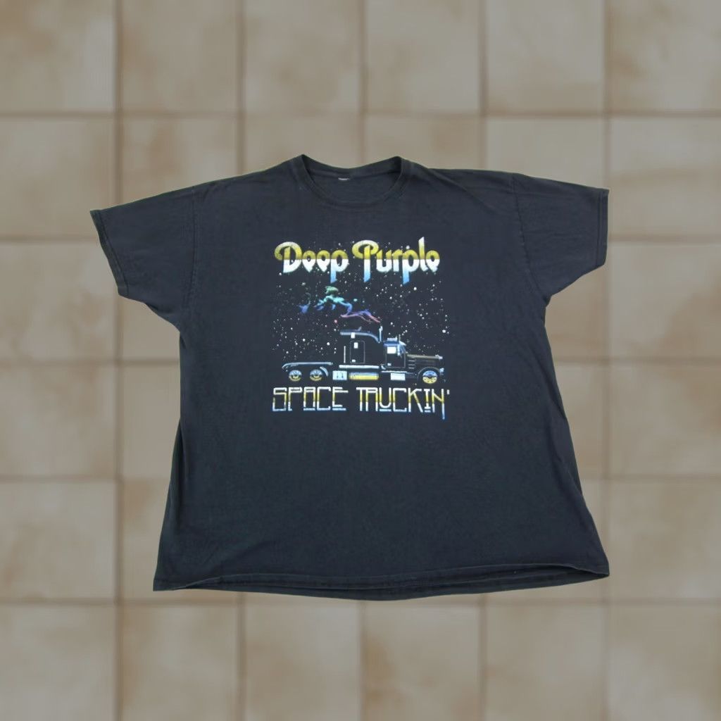 Vintage VINTAGE Deep Purple Shirt Mens L Black Classic Rock Band Space Truckin 90s Size US L / EU 52-54 / 3 - 1 Thumbnail