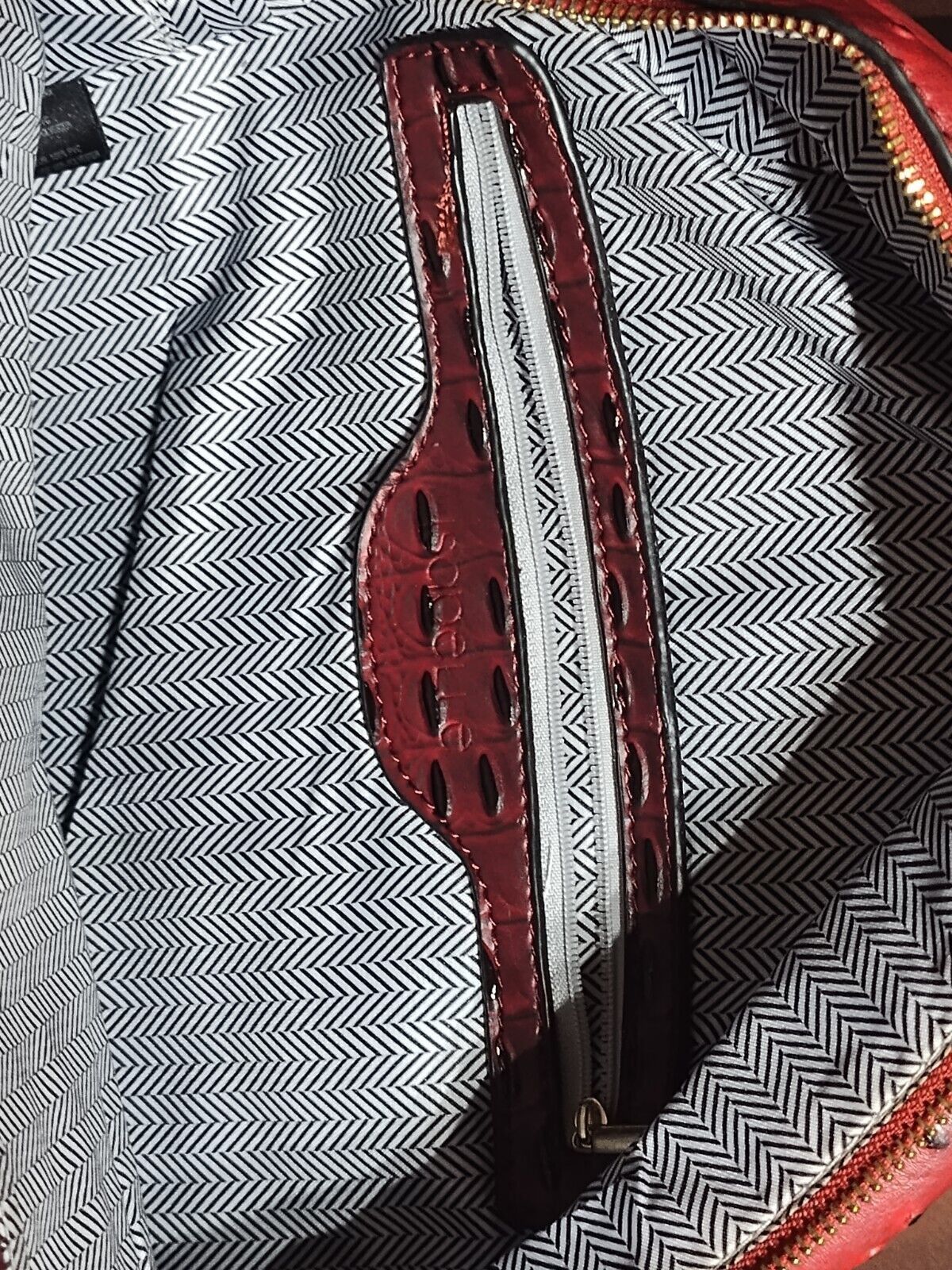American Retro Ostrich/Croc Embossed backpack new Size ONE SIZE - 9 Thumbnail