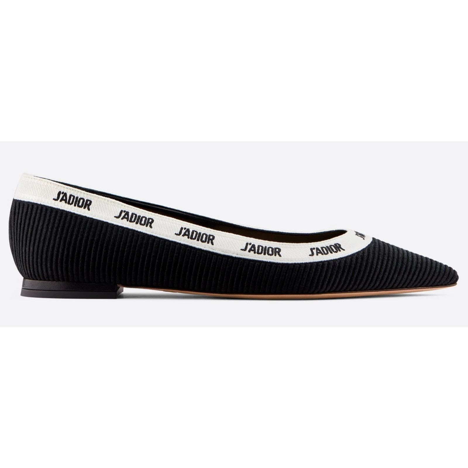 Dior J'adior Ribbon Embroidered Fabric Ballet Ballerina Flat 37 Size US 7 / IT 37 - 3 Thumbnail