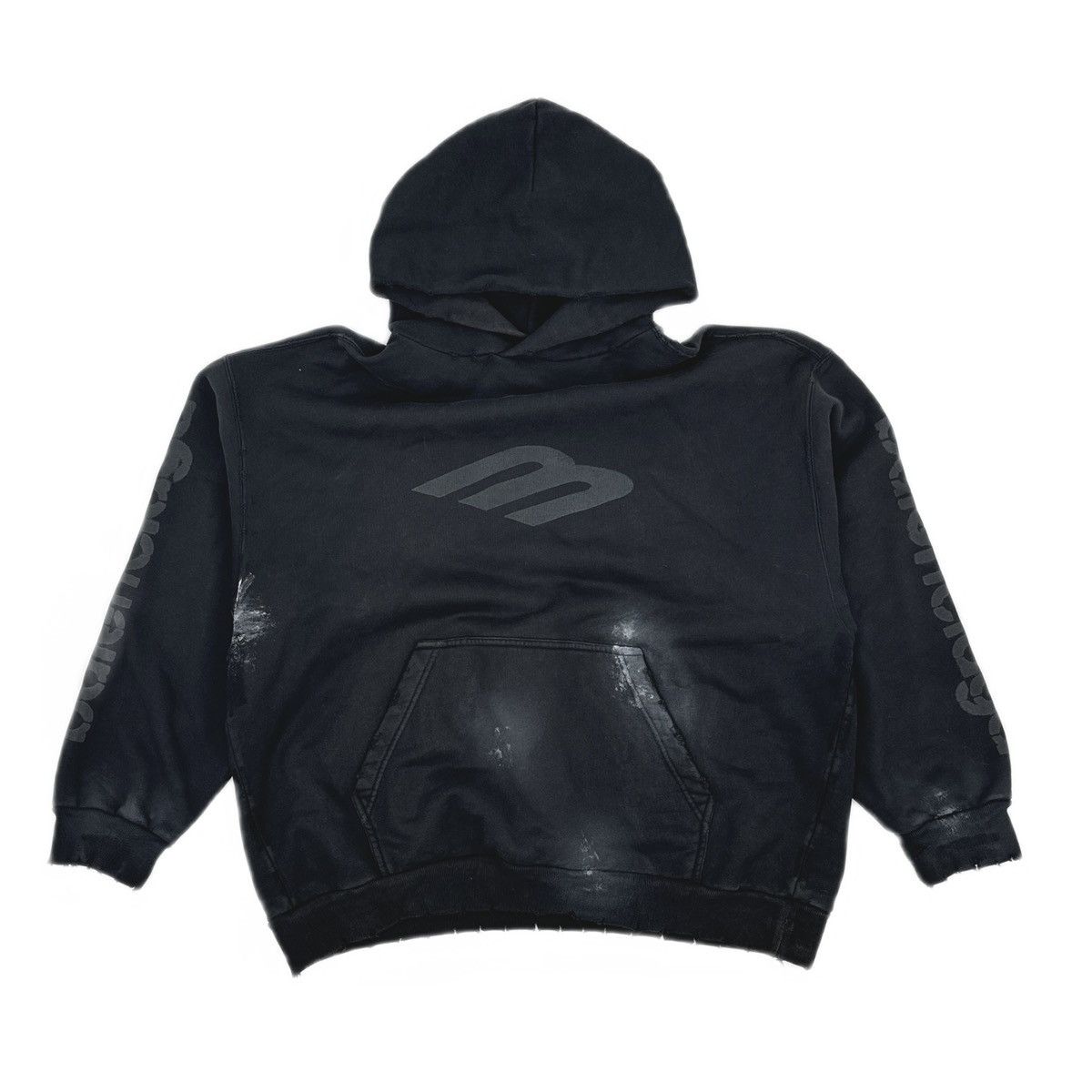Balenciaga Medium Fit Hoodie Faded Black SS25