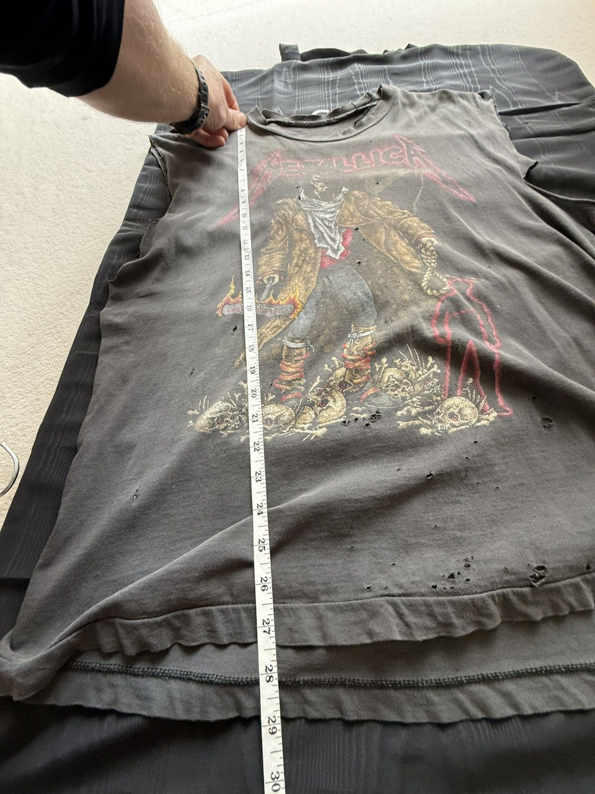 Vintage Metallica The Unforgiven Pushead sleeveless tank cut off 92 Size US XL / EU 56 / 4 - 5 Thumbnail