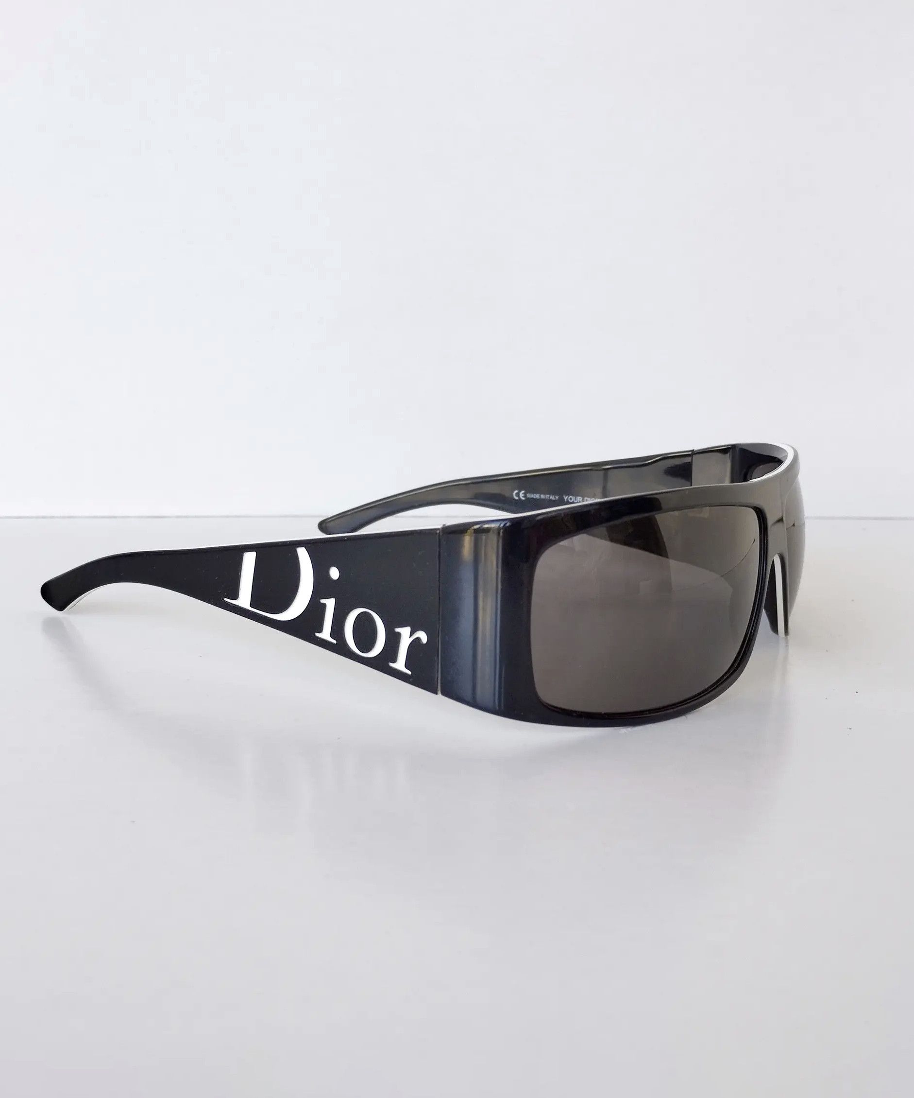 Christian Dior J’Adior Athletic Visor Shield Sunglasses Black Logo CHRISTIAN DIOR Black & Grey Dior Signature Women main image 2