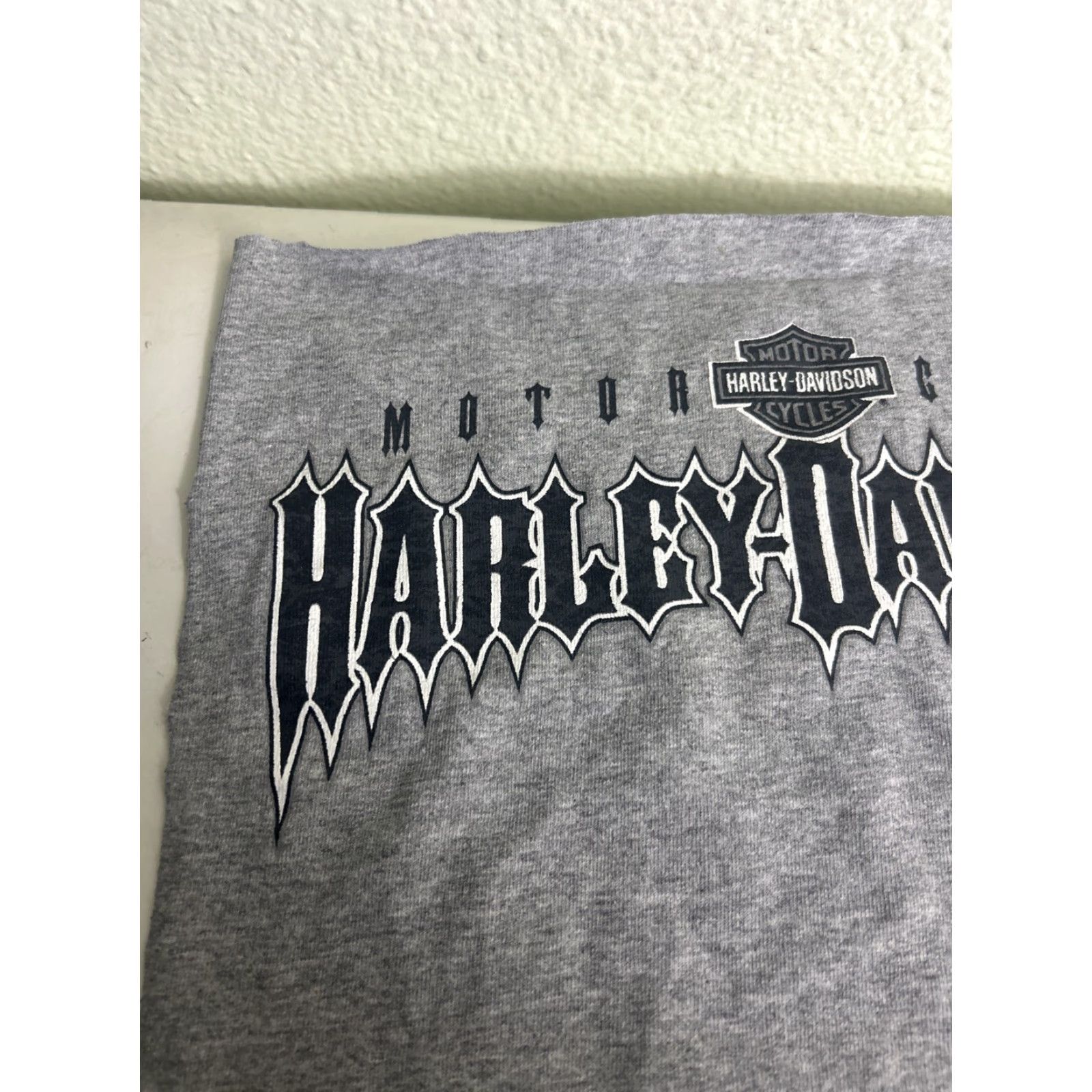 Harley Davidson Harley-Davidson Cutout From T-Shirt Gray 13x13 2008 Mens One Size Regular Shirt Size US M / EU 48-50 / 2 - 2 Thumbnail
