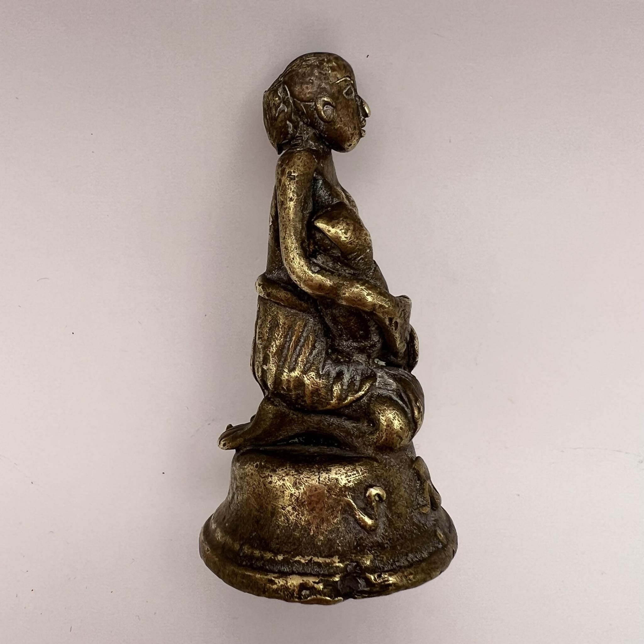Vintage Antique Cast Bronze Brass Decor Figure primitive Size ONE SIZE - 5 Thumbnail