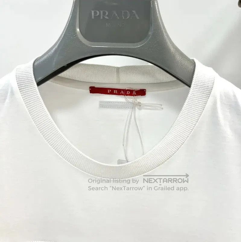 Prada Men's Summer Colorblock Cotton T-Shirt.