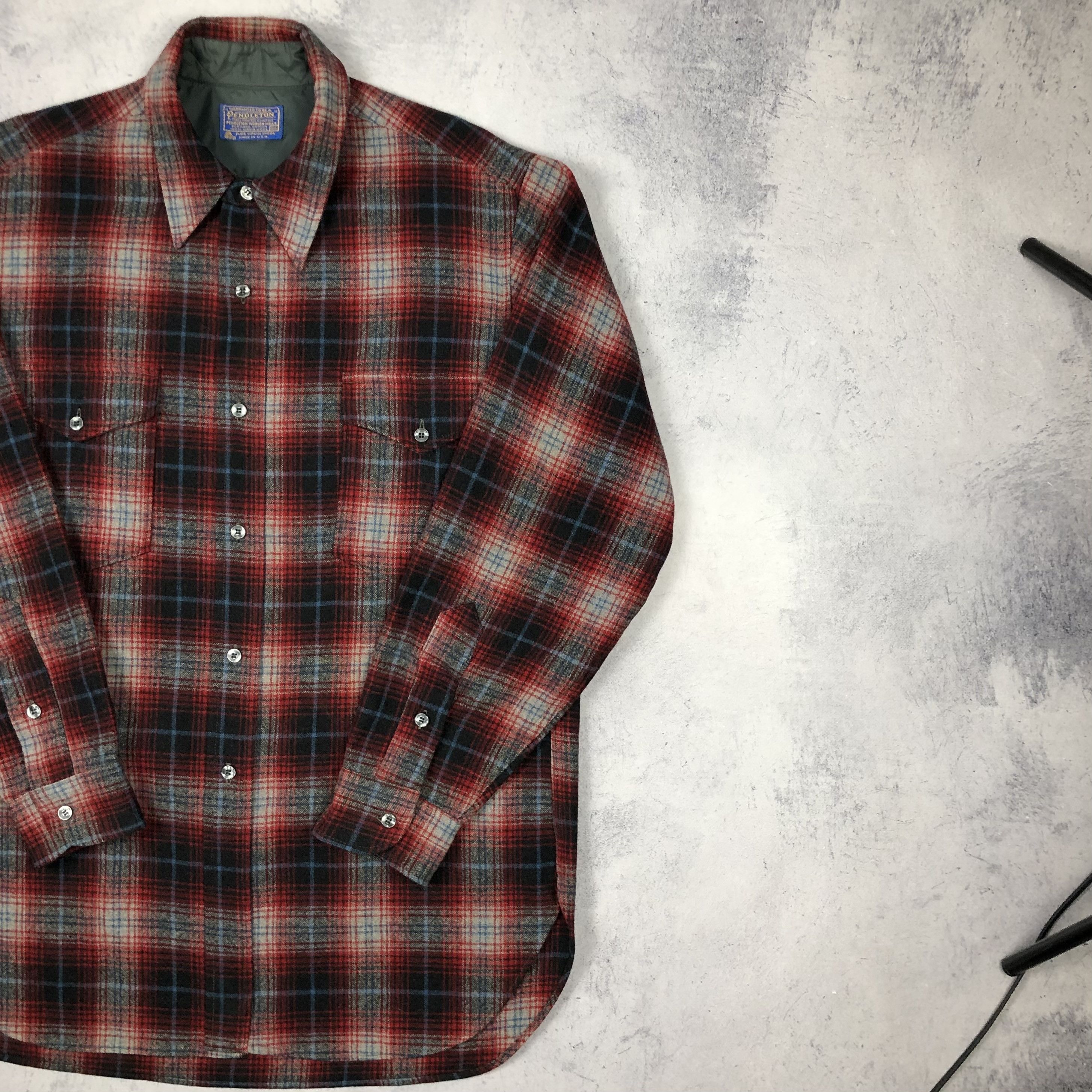 Pendleton Vintage Pendleton Flannel Plaid USA Pure Virgin Wool Shirt Size US L / EU 52-54 / 3 - 5 Thumbnail