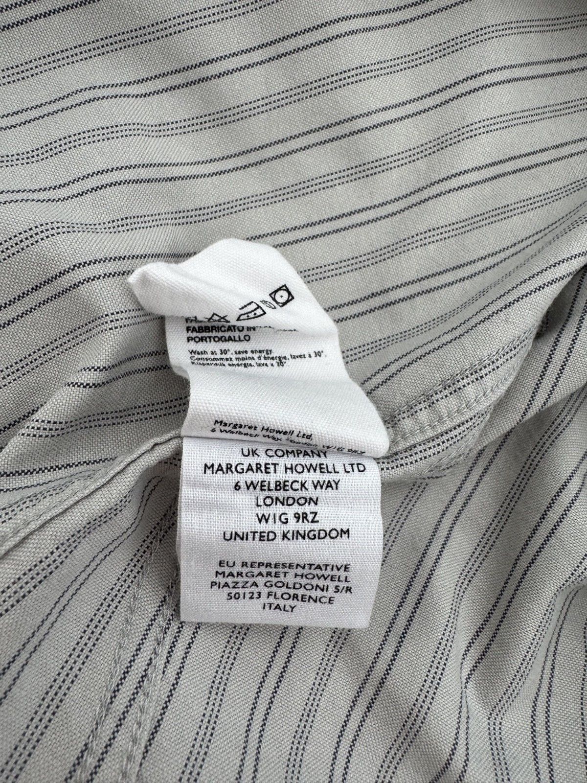 Margaret Howell Margaret Howell MHL. Cotton Shirt Pyjama Stripe Cloud Ink XL Size US XL / EU 56 / 4 - 6 Thumbnail