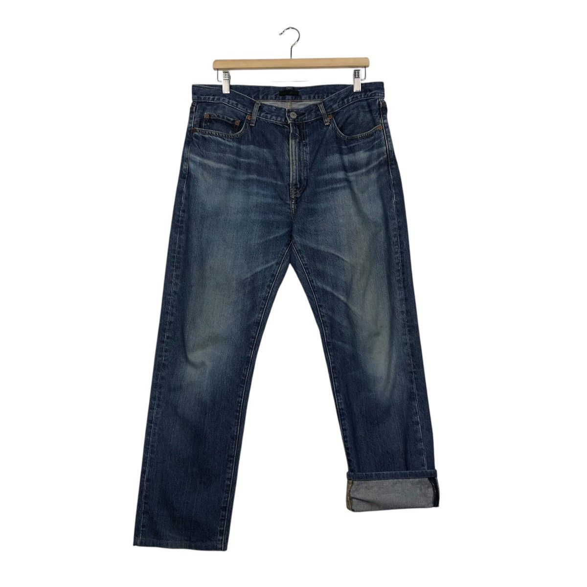 Japanese Brand × Vintage 📌Vintage Denim Jeans Uniqlo Issey Miyake Rich Blue Size US 36 / EU 52 - 14 Thumbnail