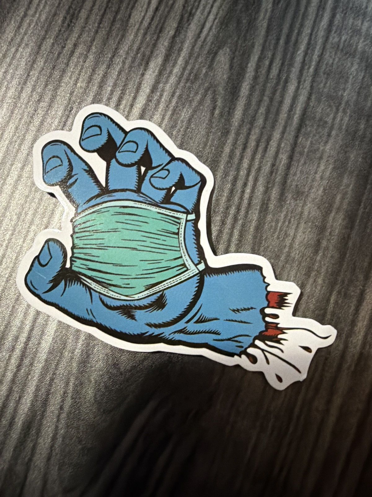 Santa Cruz Skateboards Santa Cruz Screaming Hand COVID-19 Sticker Size ONE SIZE - 1 Thumbnail