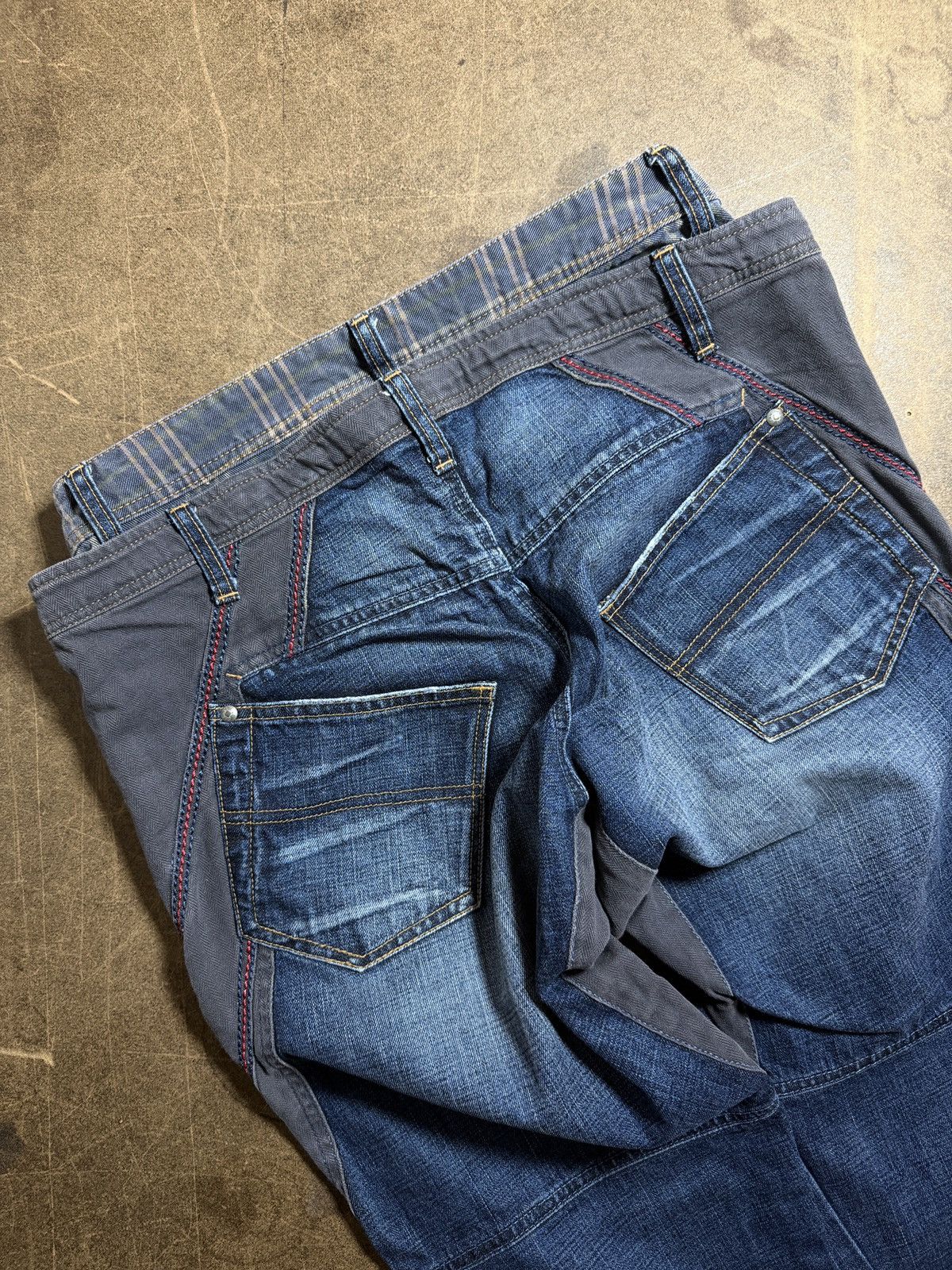 Marithe + Francois Girbaud DOUBLE LAYERED WAISTBAND FLANNEL DENIM Size US 30 / EU 46 - 3 Thumbnail