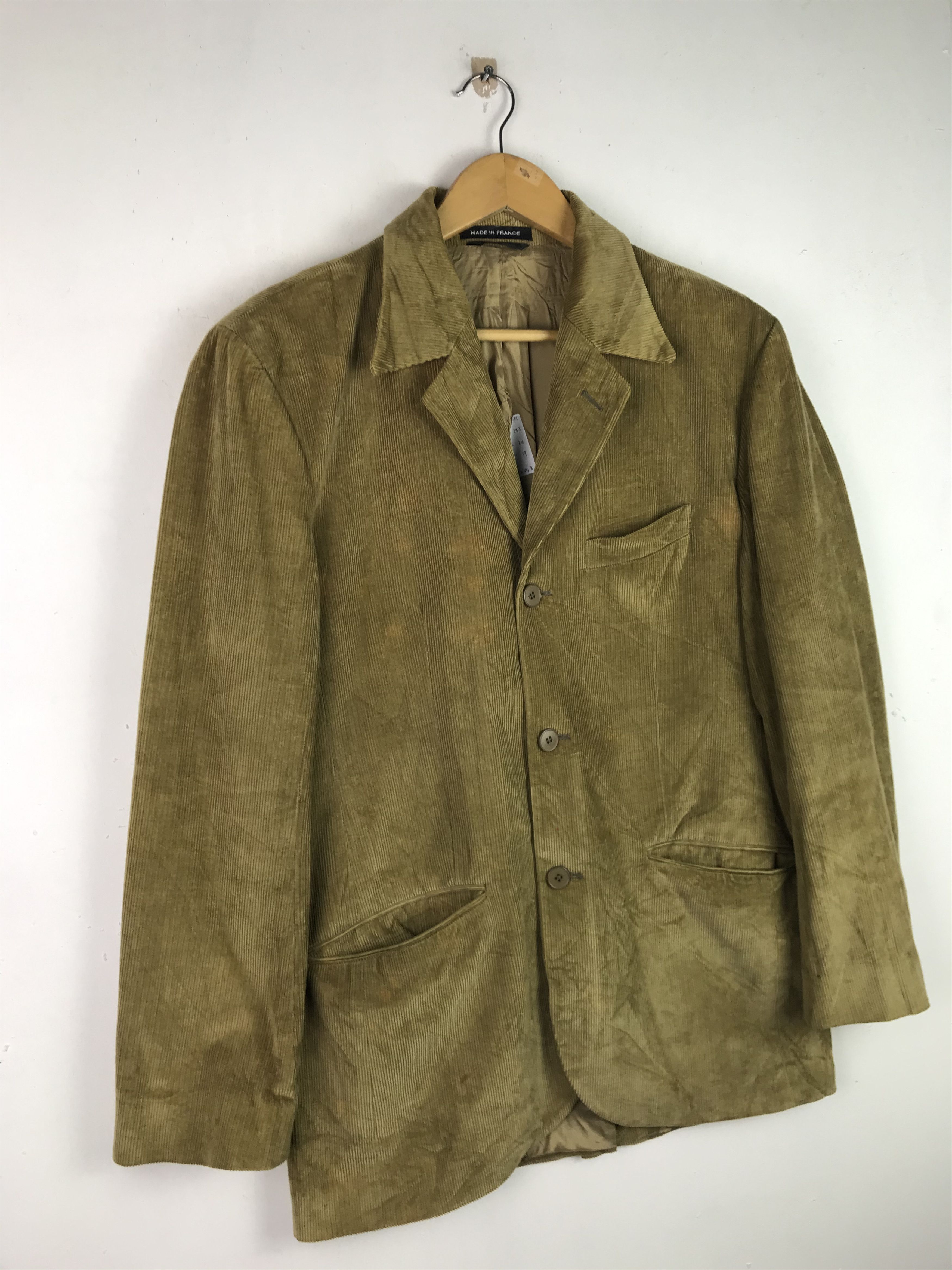 agnes b. Vintage Agnes B Corduroy Jacket Rare Design Size US M / EU 48-50 / 2 - 6 Thumbnail