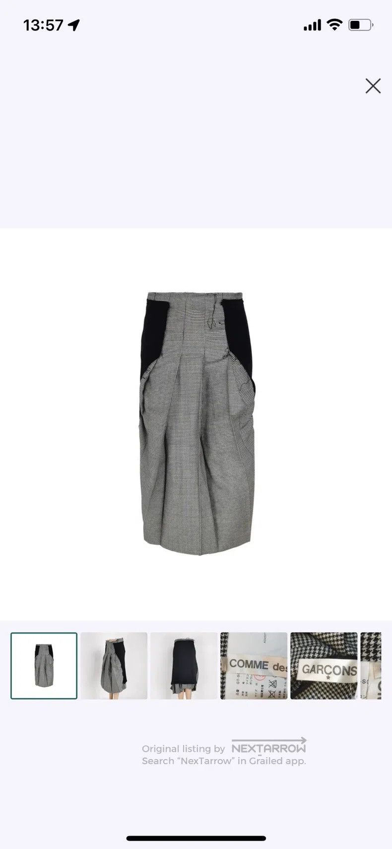 Comme des Garcons Comme Des Garcons Mainline Set - Wool Houndstooth Asymmetr Size M / US 6-8 / IT 42-44 - 8 Thumbnail