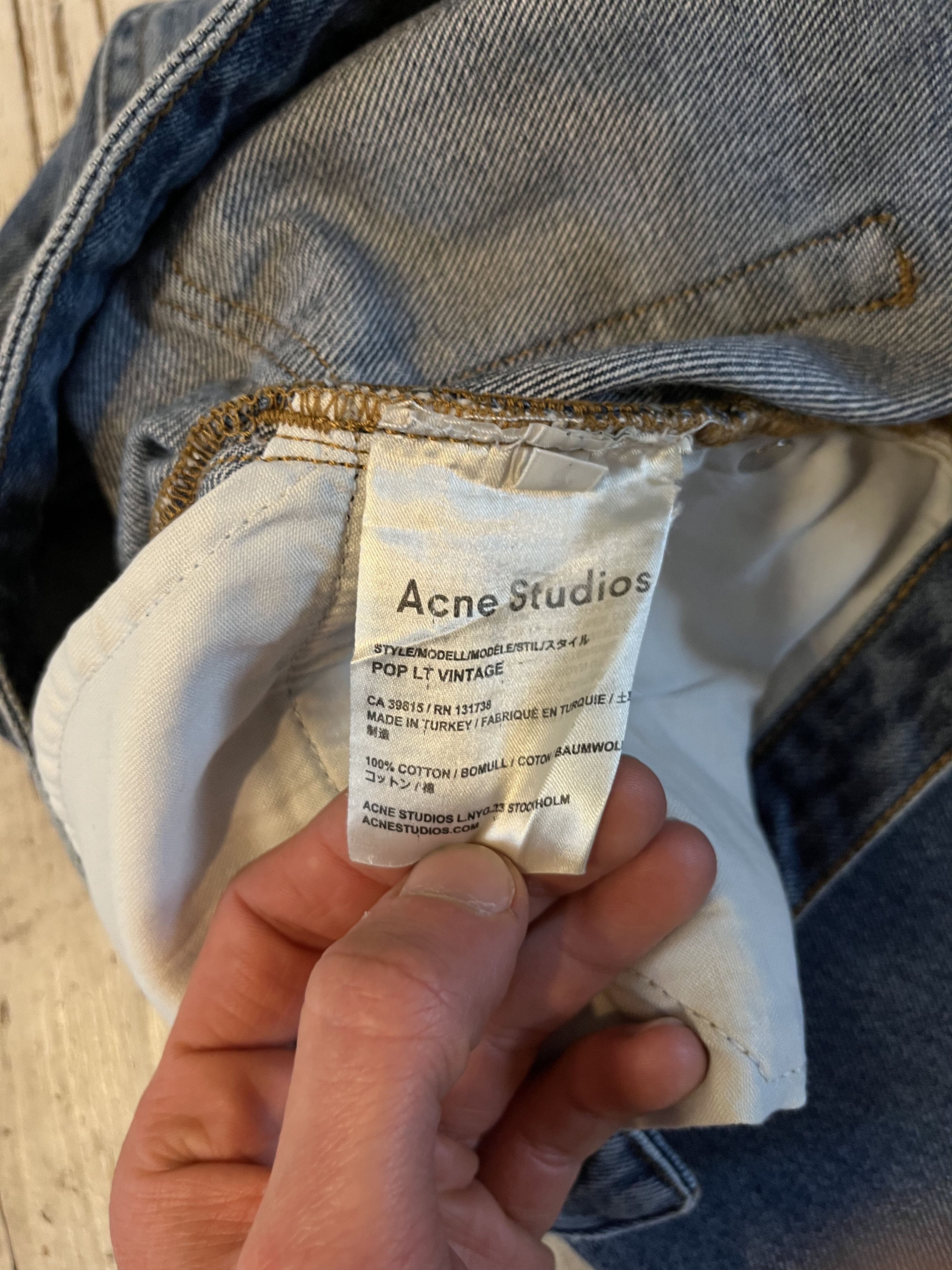 Acne Studios Acne Studios Pop LT Vintage Womens Cropped Denim Size 32 Size 28" / US 6 / IT 42 - 4 Thumbnail