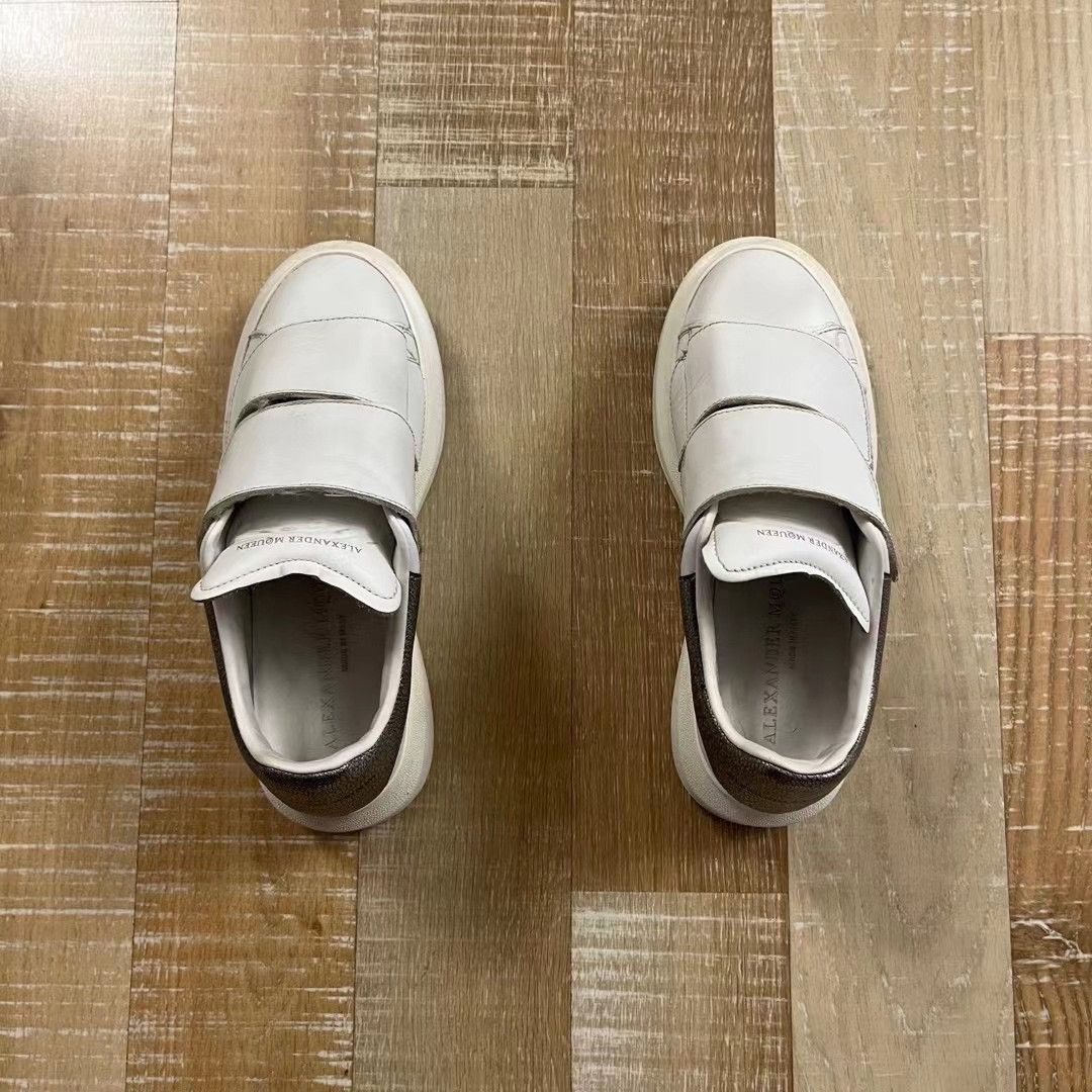 McQ Alexander McQueen McQ Velcro White Sneakers Size US 4.5 / IT 34.5 - 1 Thumbnail
