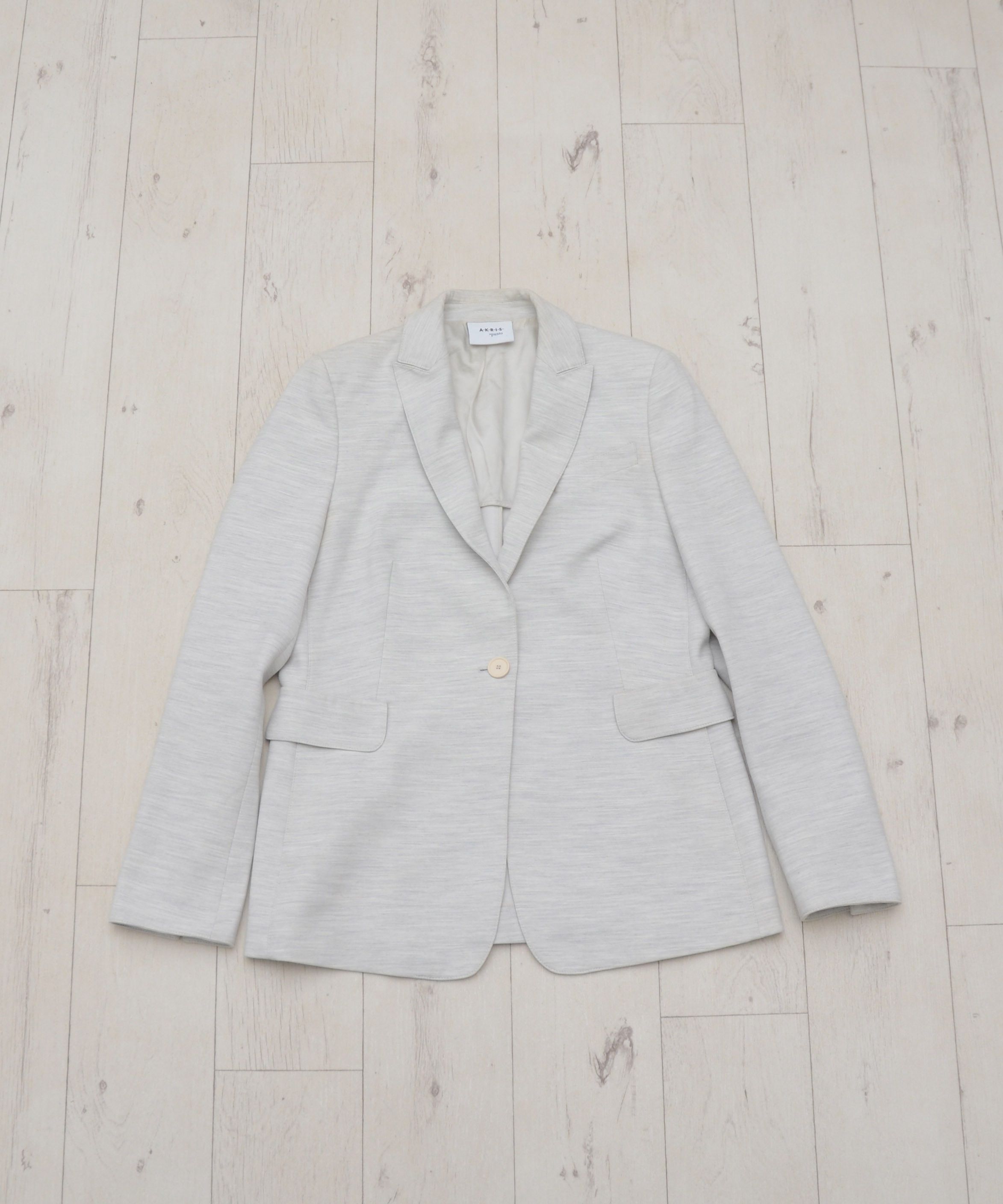 Akris Akris Punto Luxury Blazer Gray One Button size US 10 UK 14 Size L / US 10 / IT 46 - 1 Thumbnail