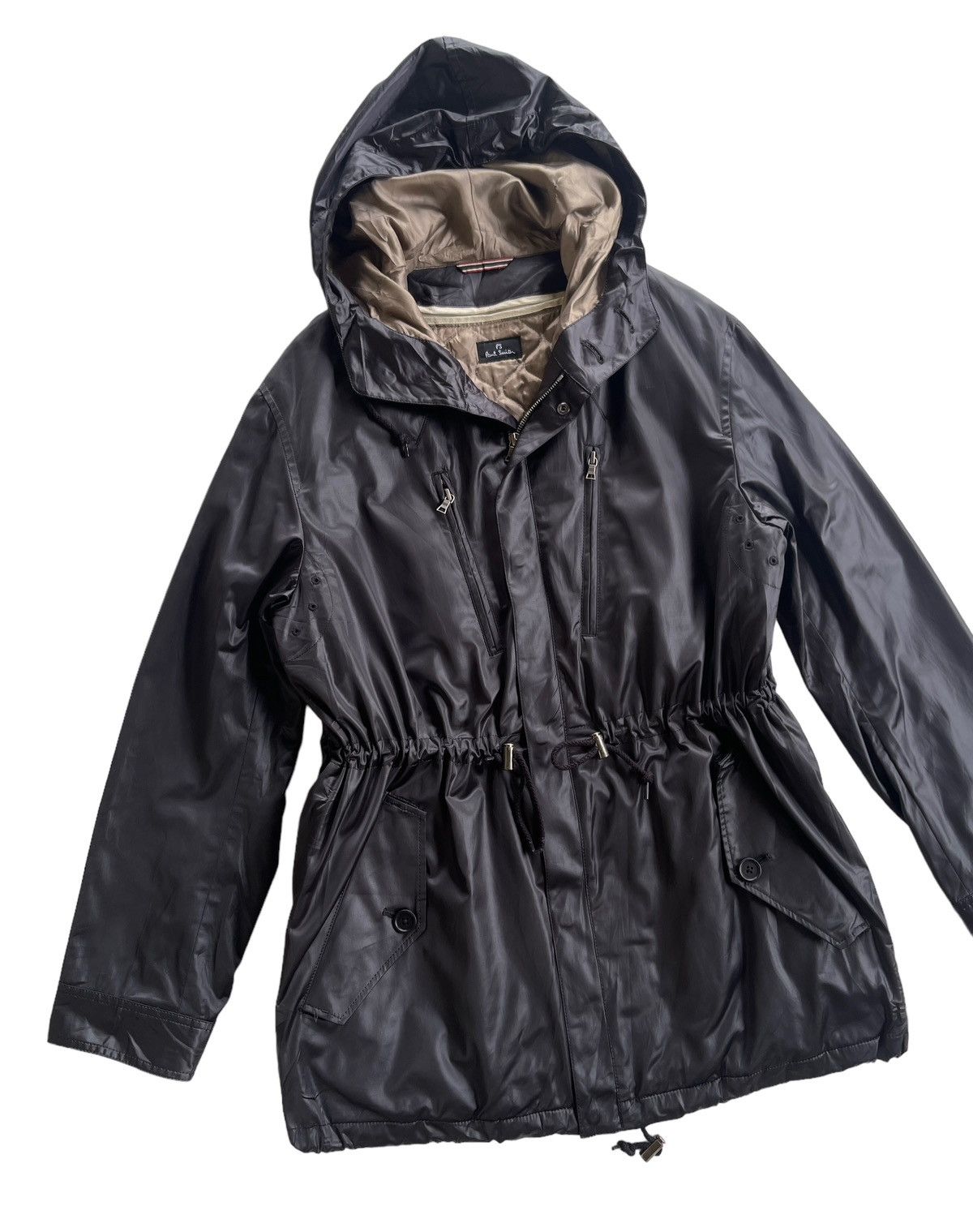 Paul Smith Paul Smith Solid Black Lined Hoodie Parkas Size US L / EU 52-54 / 3 - 6 Thumbnail