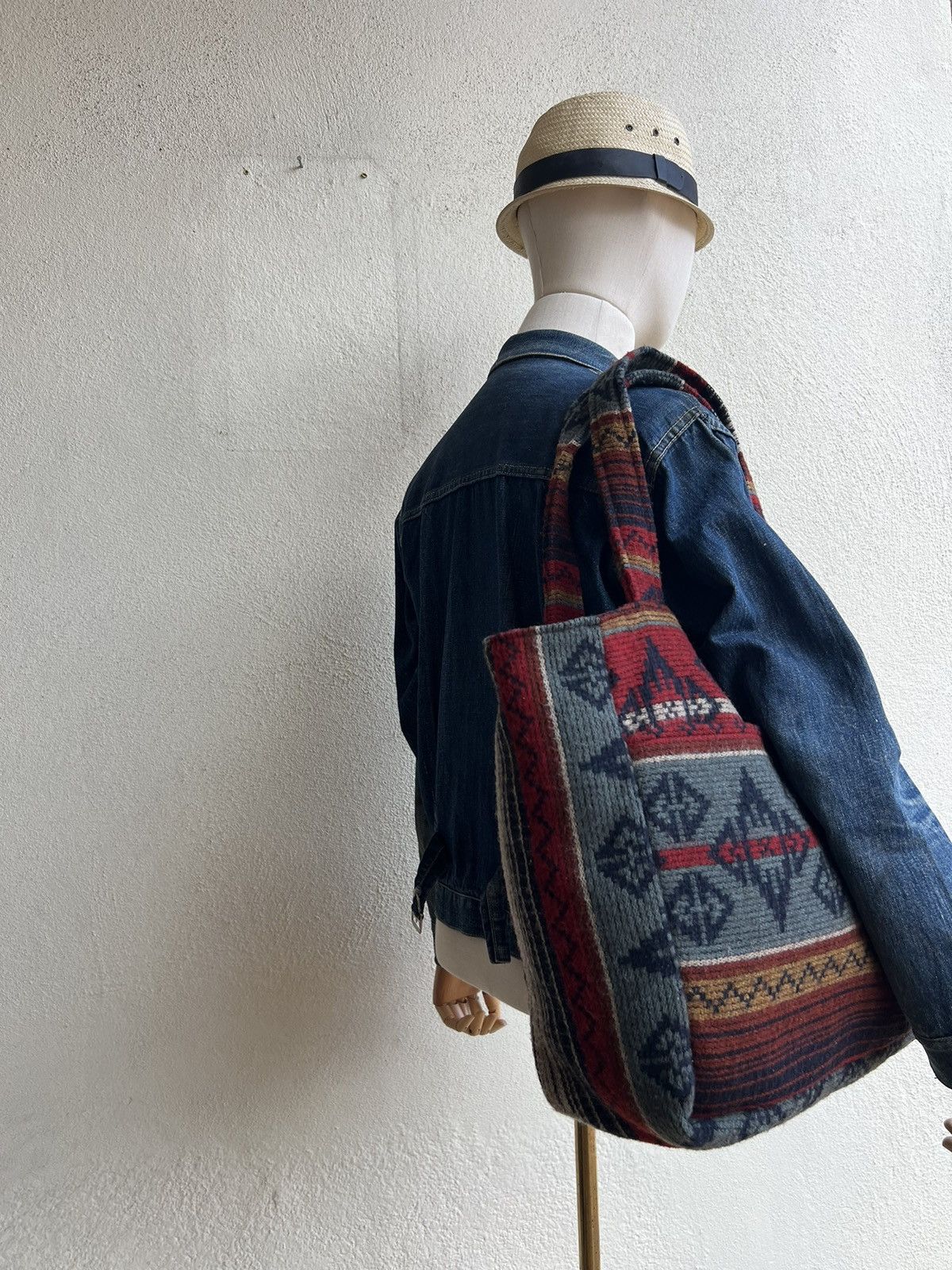 Johnson Woolen Mills Vintage Johnson Woollen Miils Indian Native Wool Tote Bag Size ONE SIZE - 25 Thumbnail