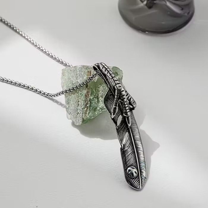 Jewelry × Vintage Leaf Pendant Chain Necklace Size ONE SIZE - 2 Thumbnail