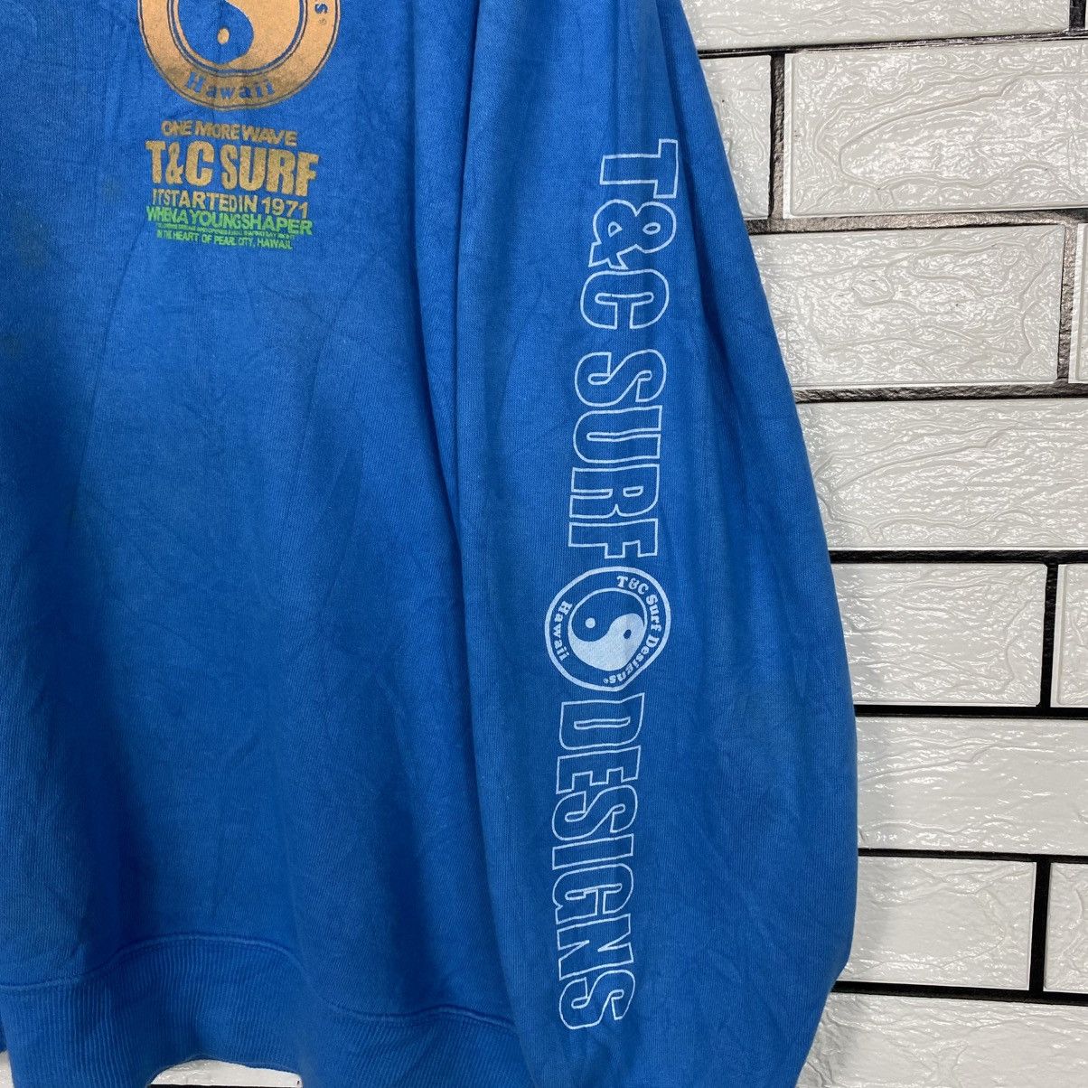 Japanese Brand 📌Vintage Sweatshirt T&C Surf Hawaii Big Logo Size US XL / EU 56 / 4 - 13 Thumbnail