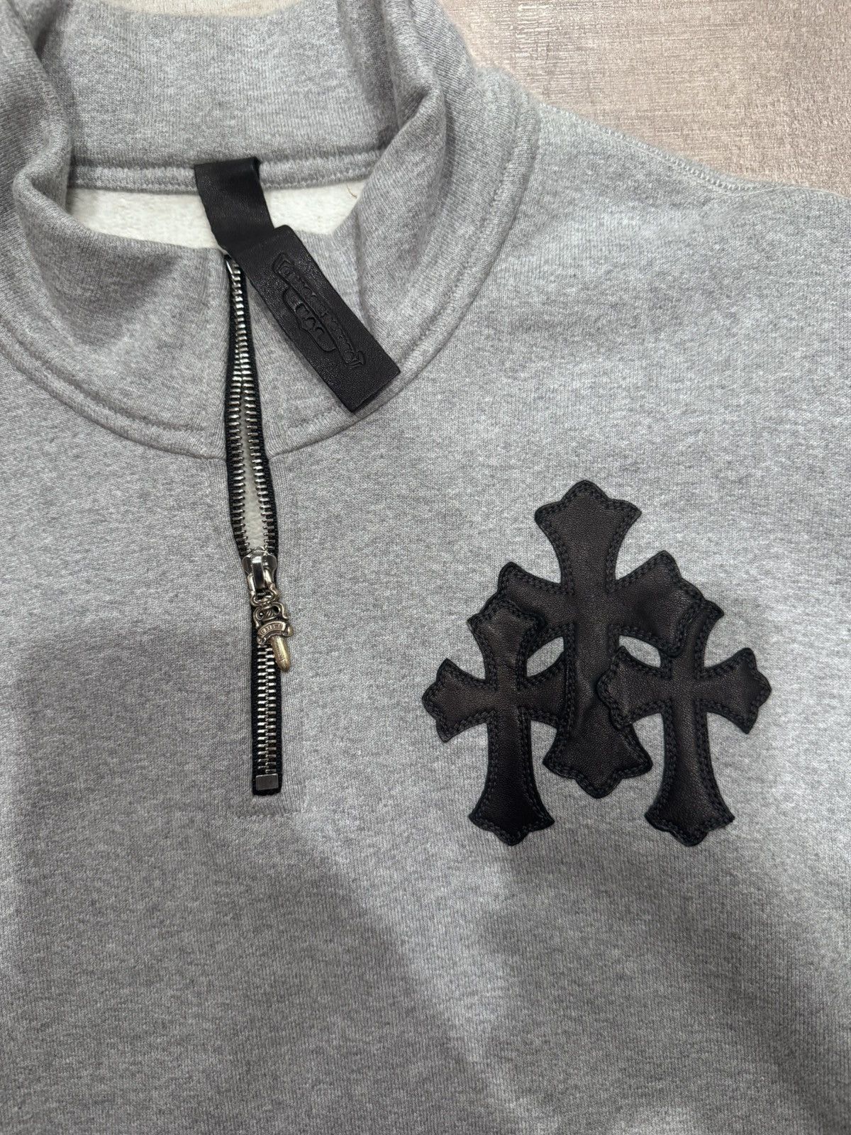 Chrome Hearts Chrome Hearts Quarter Zip Triple Cross | Grailed