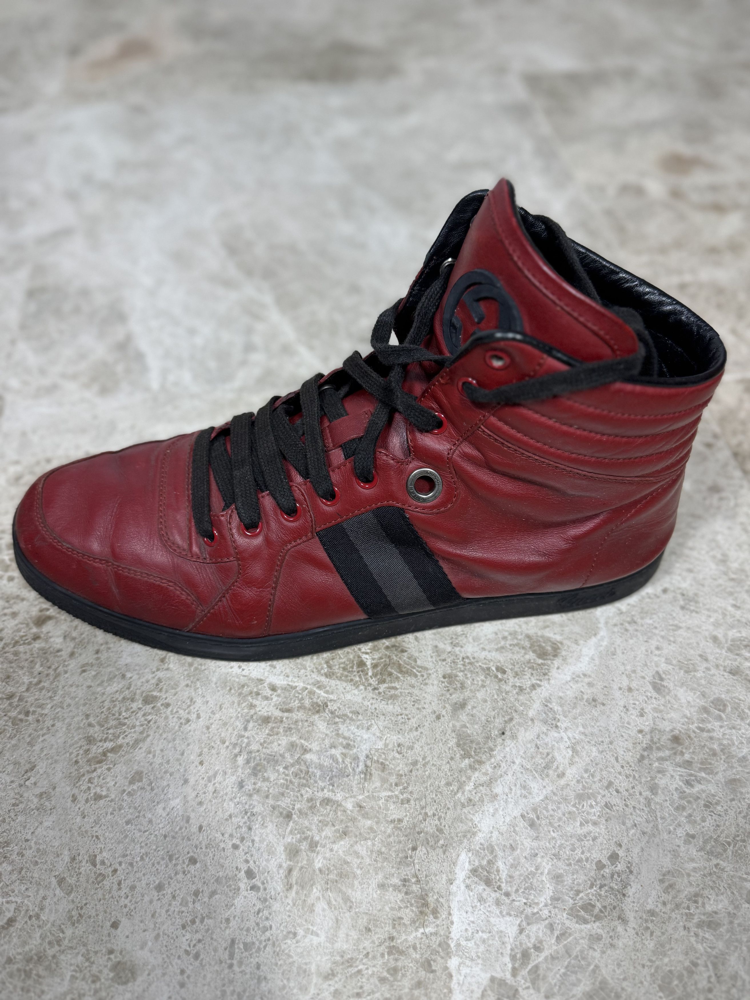 Gucci Gucci Leather Sneakers Size US 12 / EU 45 - 3 Thumbnail