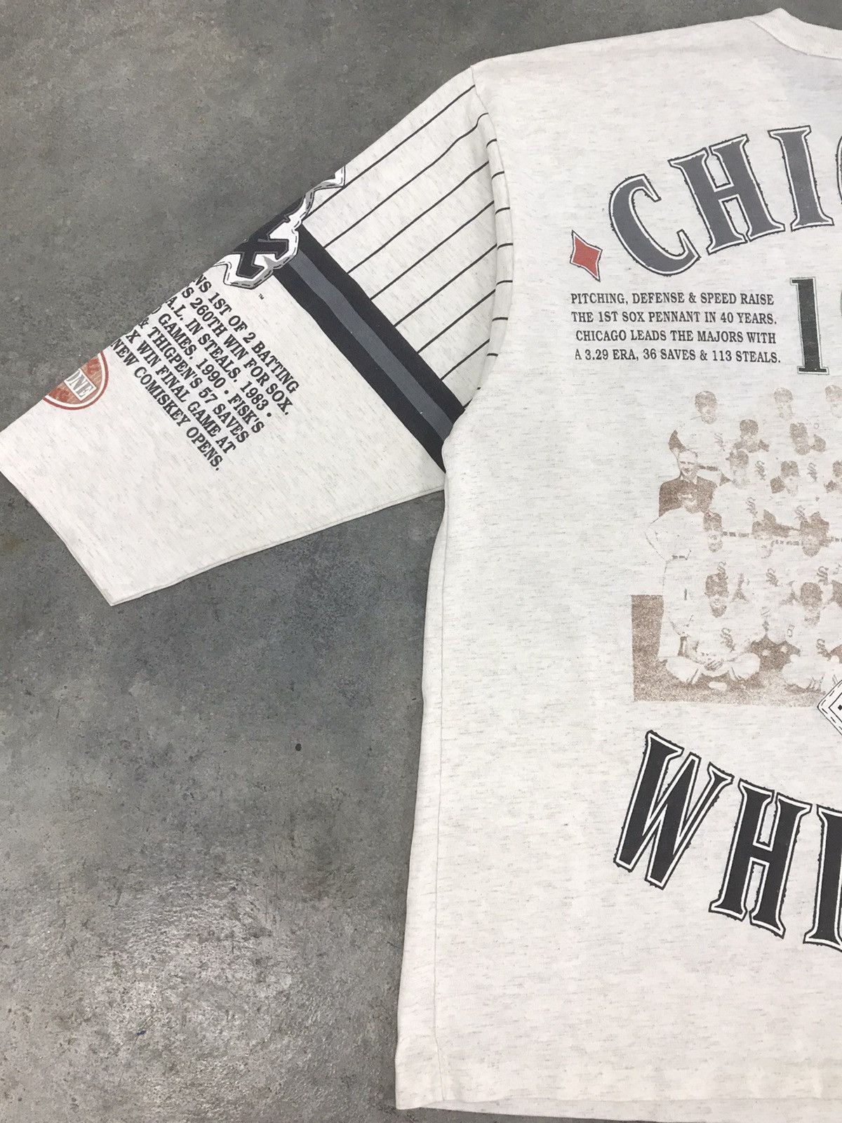 MLB Vintage 90s Long Gone Chicago White Sox 3/4 Sleeve Tee Size US XL / EU 56 / 4 - 6 Thumbnail