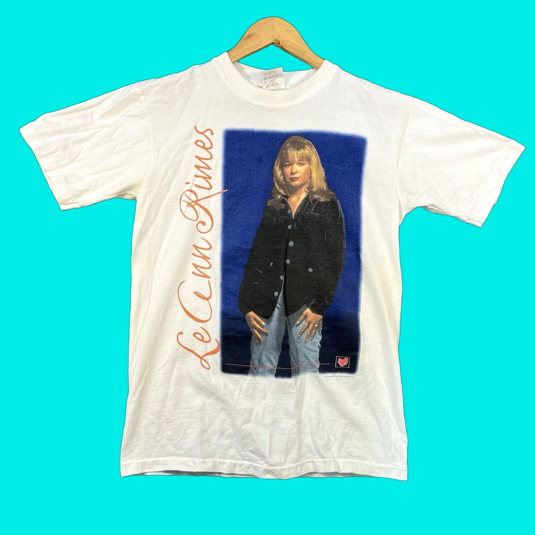Vintage VINTAGE LeAnn Rimes Shirt M White 90s Music Graphic Print Short Sleeve Mens Regular Size US M / EU 48-50 / 2 - 1 Thumbnail