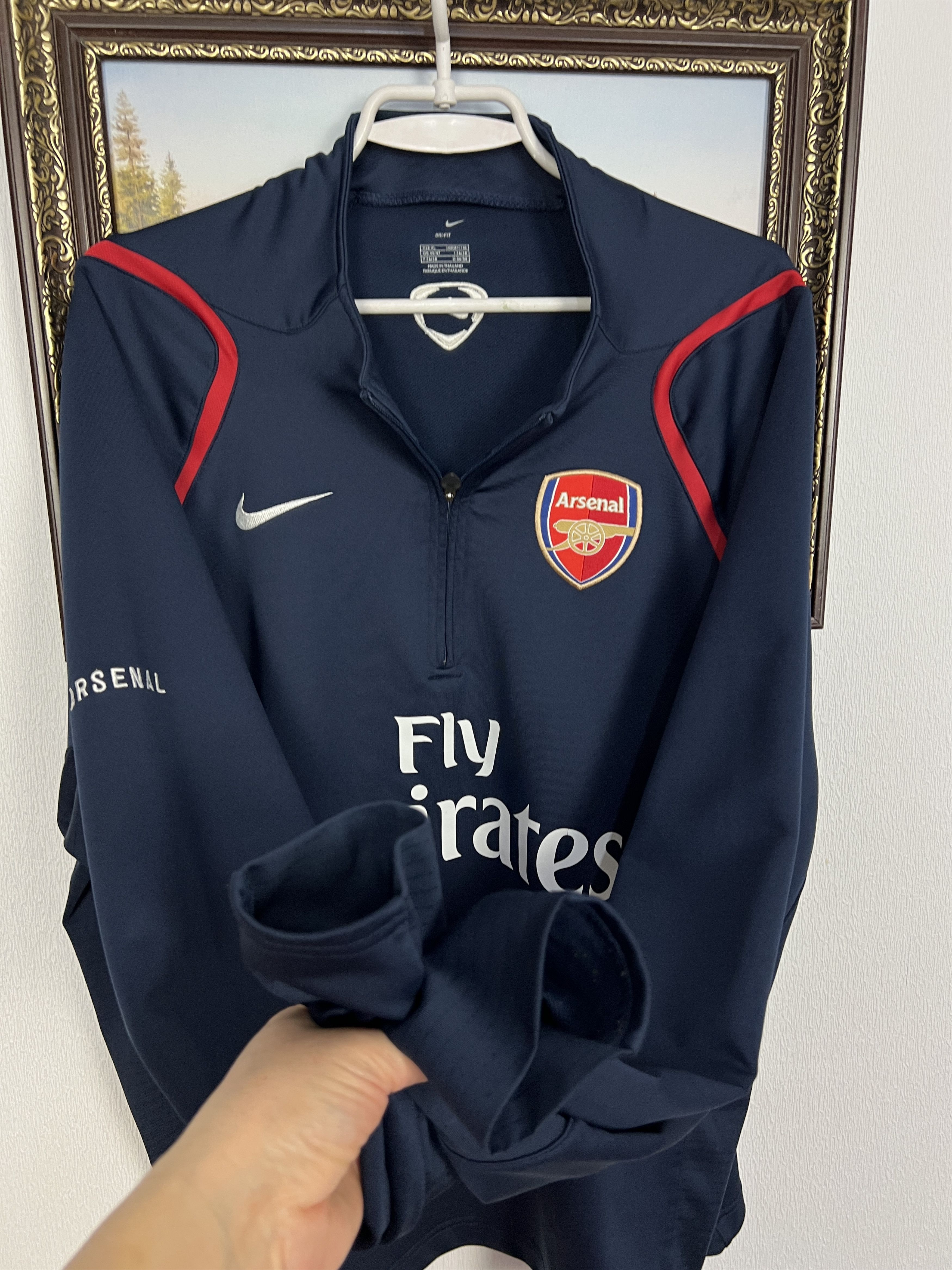 Nike Vintage Arsenal Football Sweatshirt Soccer Track Top Gunners Size US XL / EU 56 / 4 - 7 Thumbnail