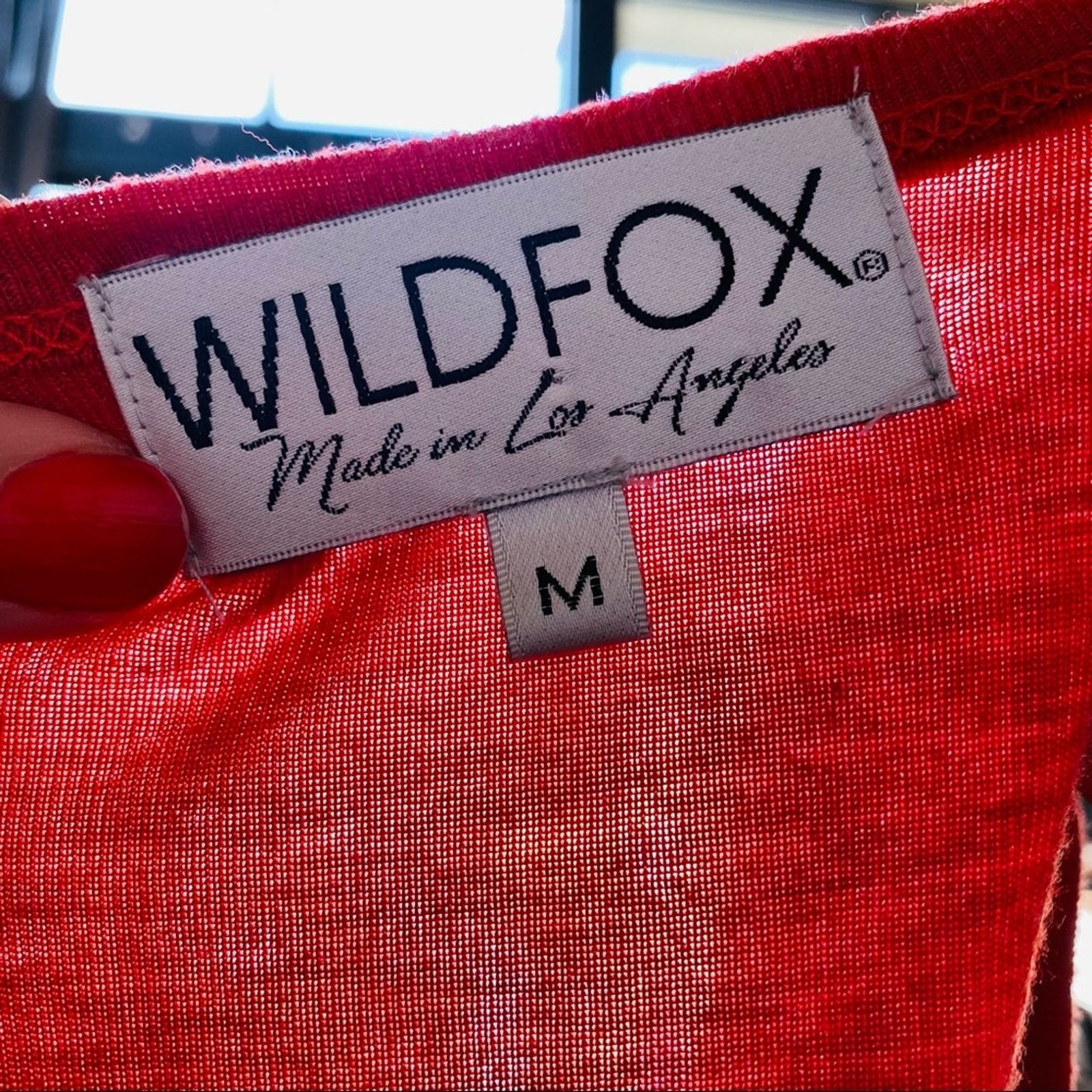 Wildfox WILDFOX REVOLVE Red Wine Blue Print Graphic Tank Top Shirt Size M / US 6-8 / IT 42-44 - 5 Thumbnail